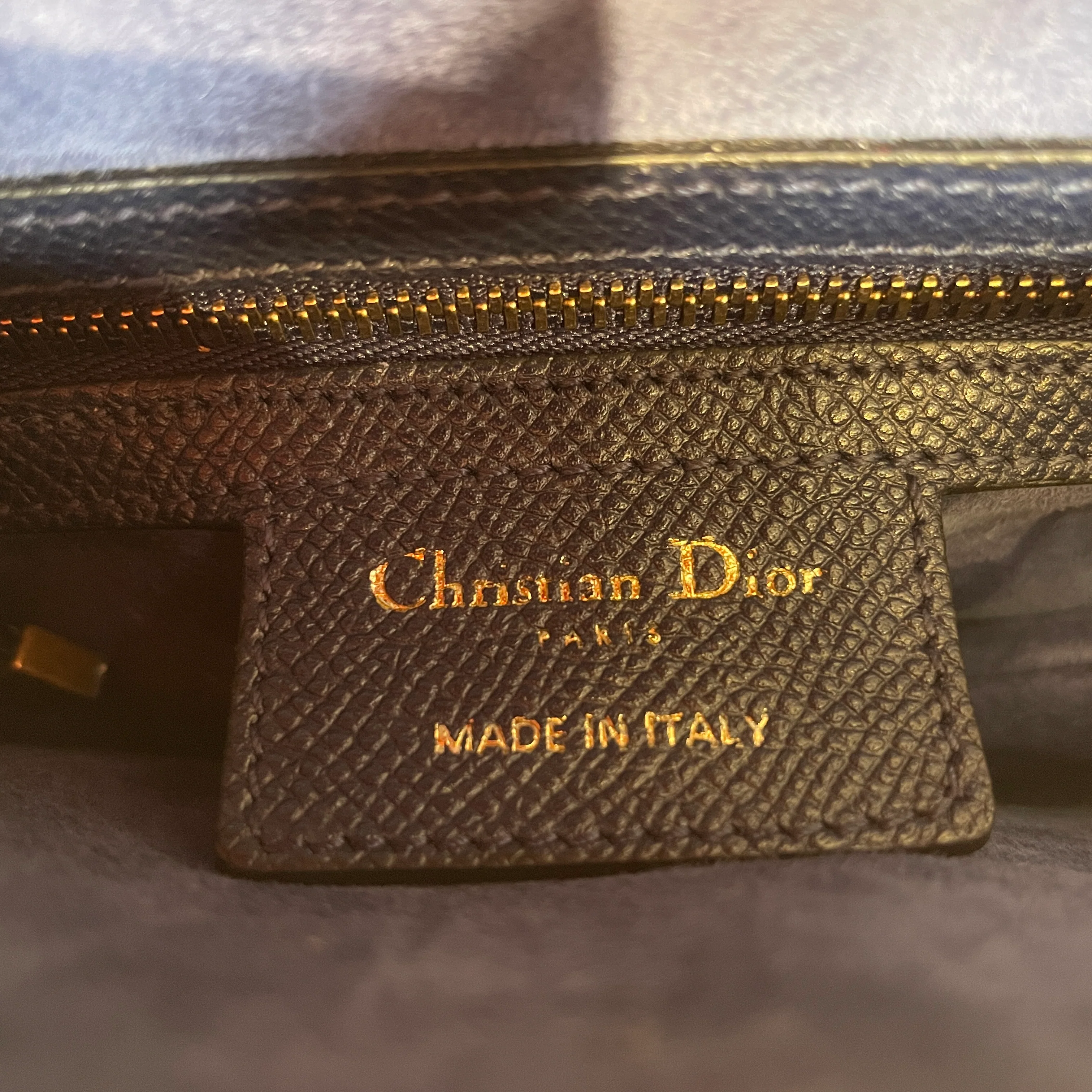 Christian Dior/Hand Bag/Leather/NVY/