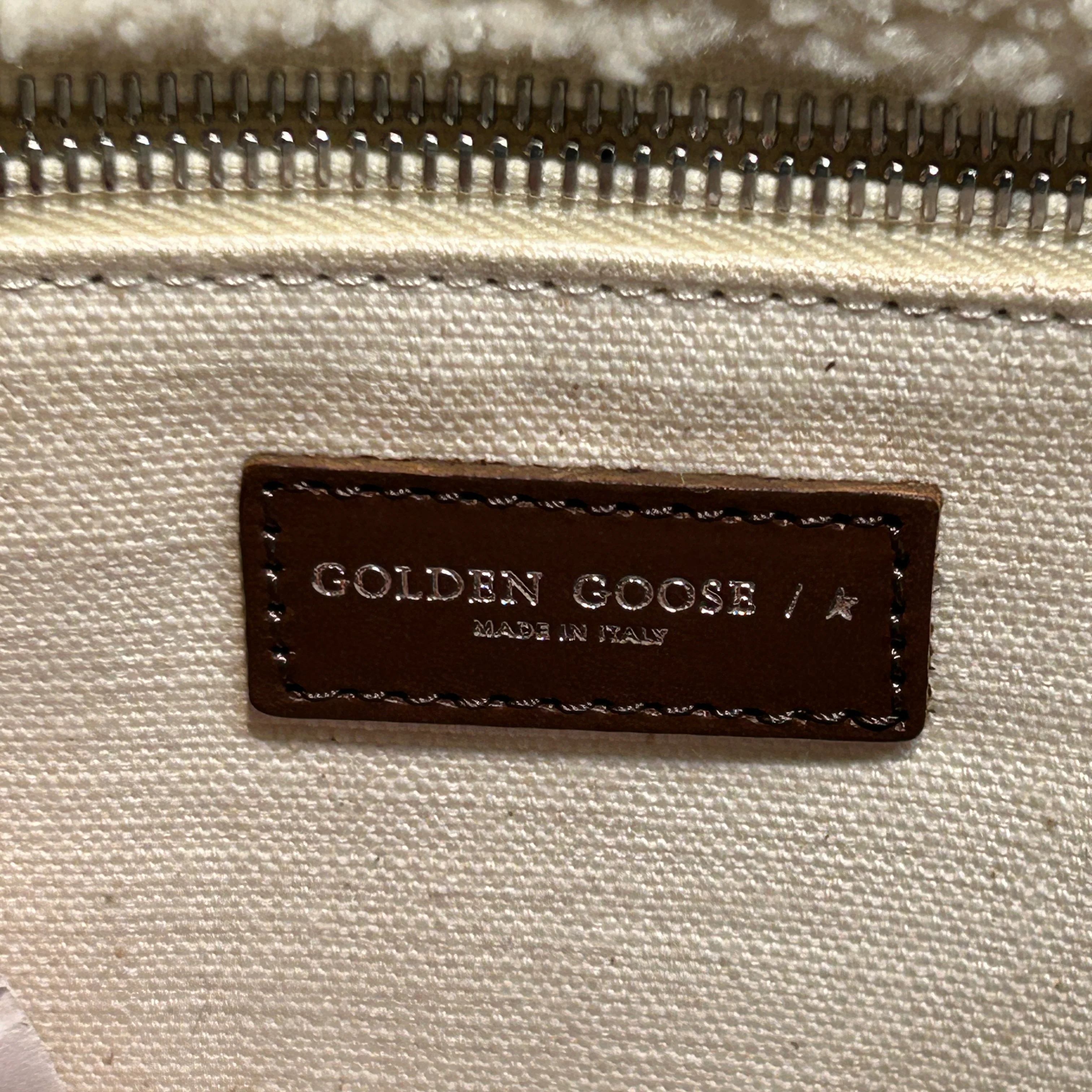GOLDEN GOOSE/Tote Bag/Cotton/CRM/California tote