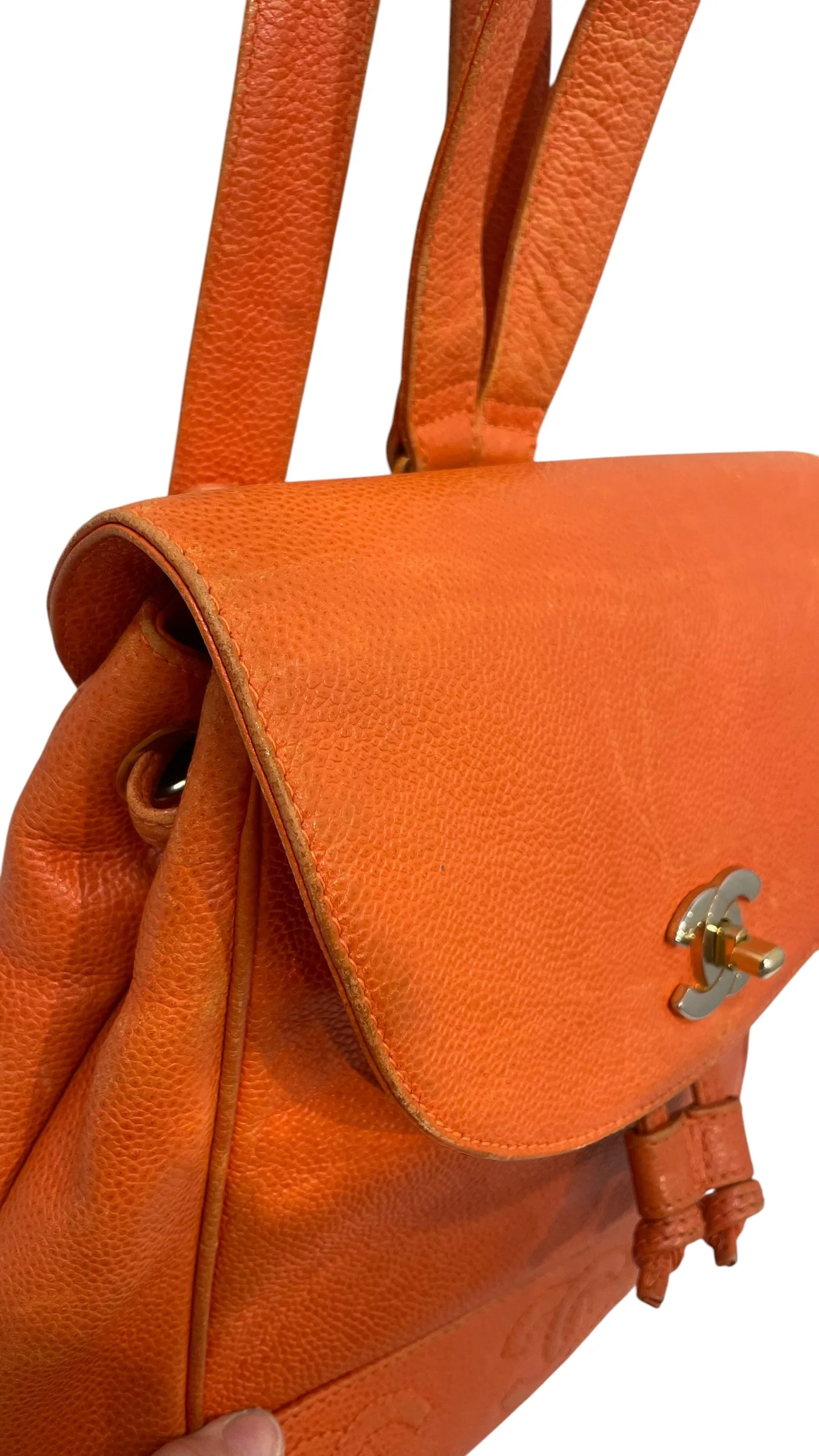 CHANEL/Backpack/Leather/ORN/CAVIAR TRIPPLE CC BACKPACK