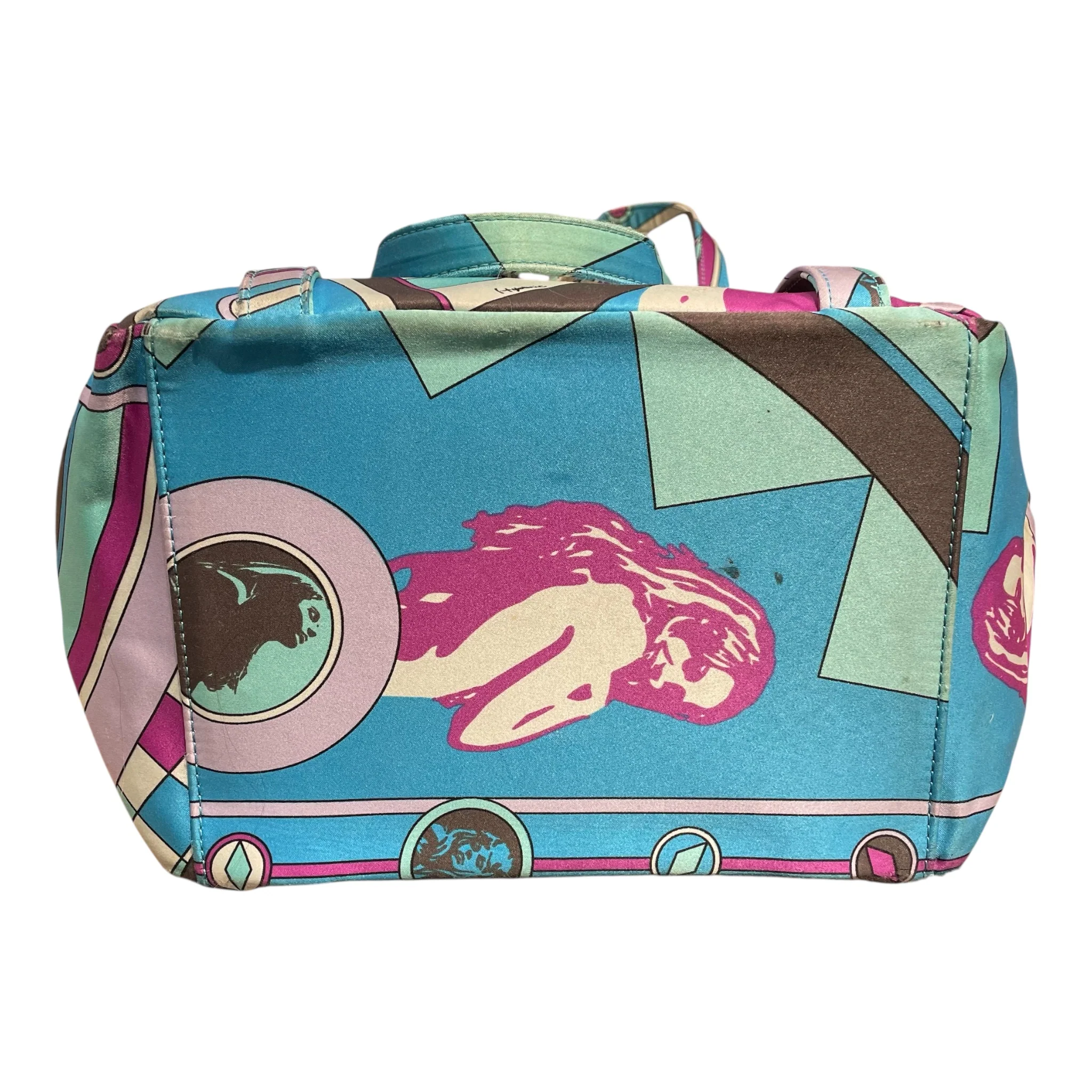 Hysterics/Hand Bag/All Over Print/Cotton/BLU/PPL BLU COLORS