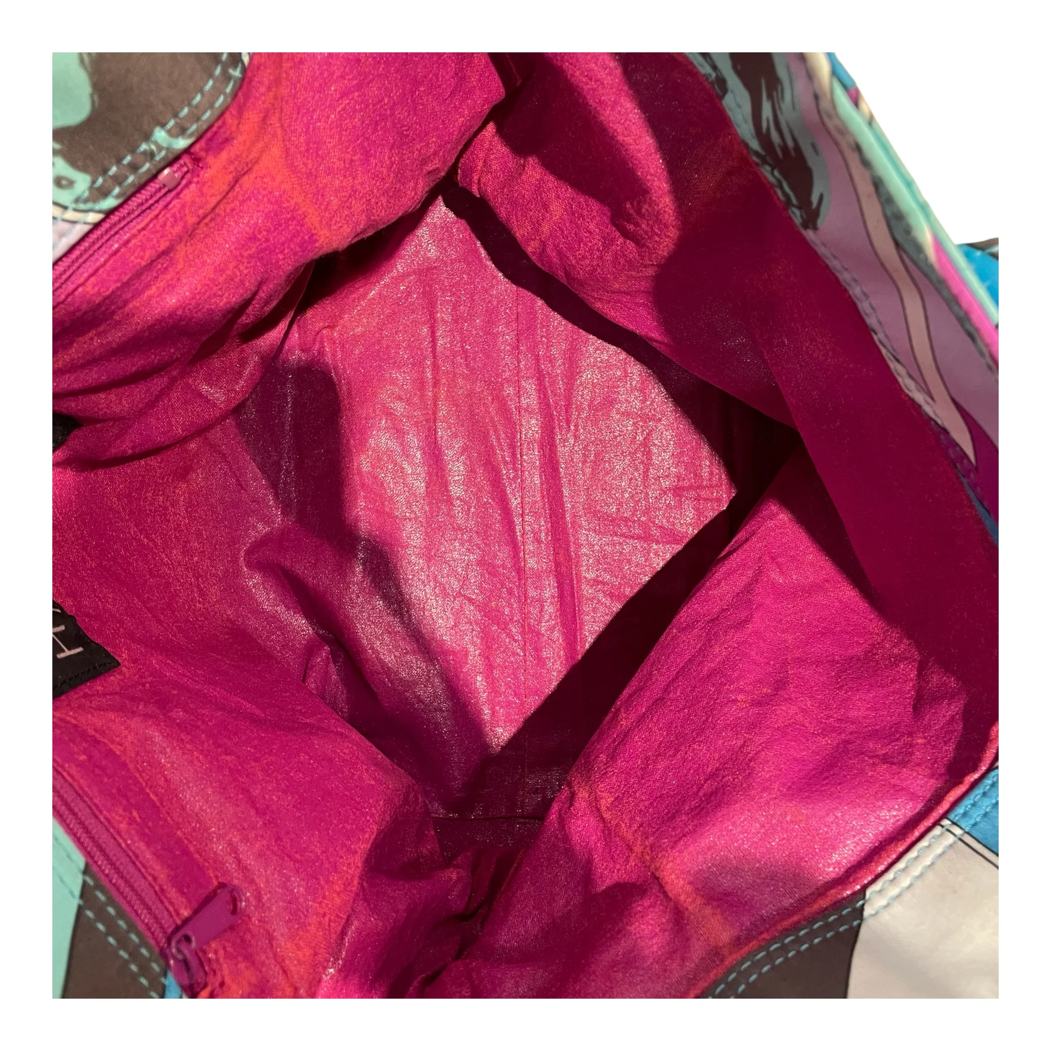 Hysterics/Hand Bag/All Over Print/Cotton/BLU/PPL BLU COLORS