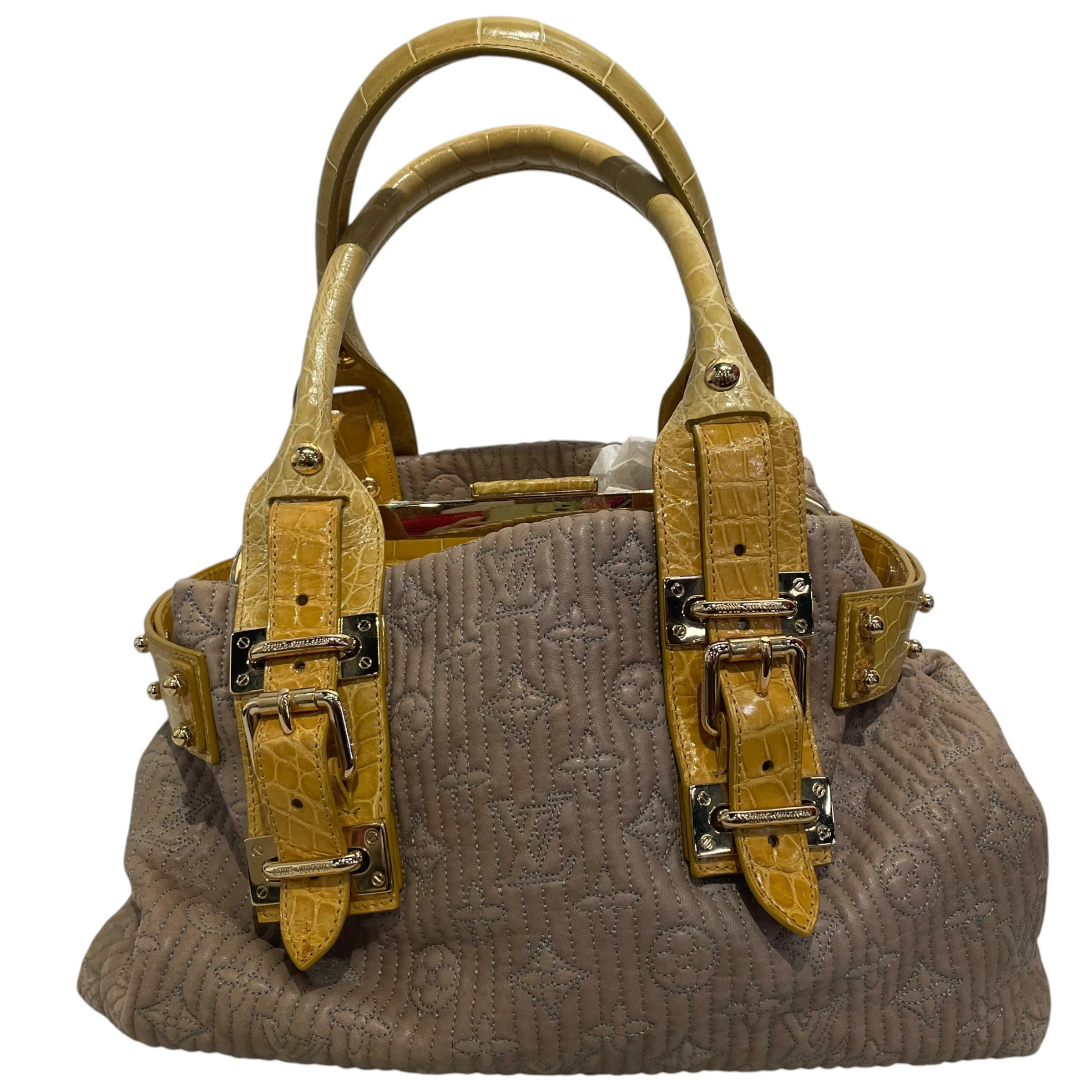 LOUIS VUITTON/Bag/Monogram/Leather/GRY/motard biker bag