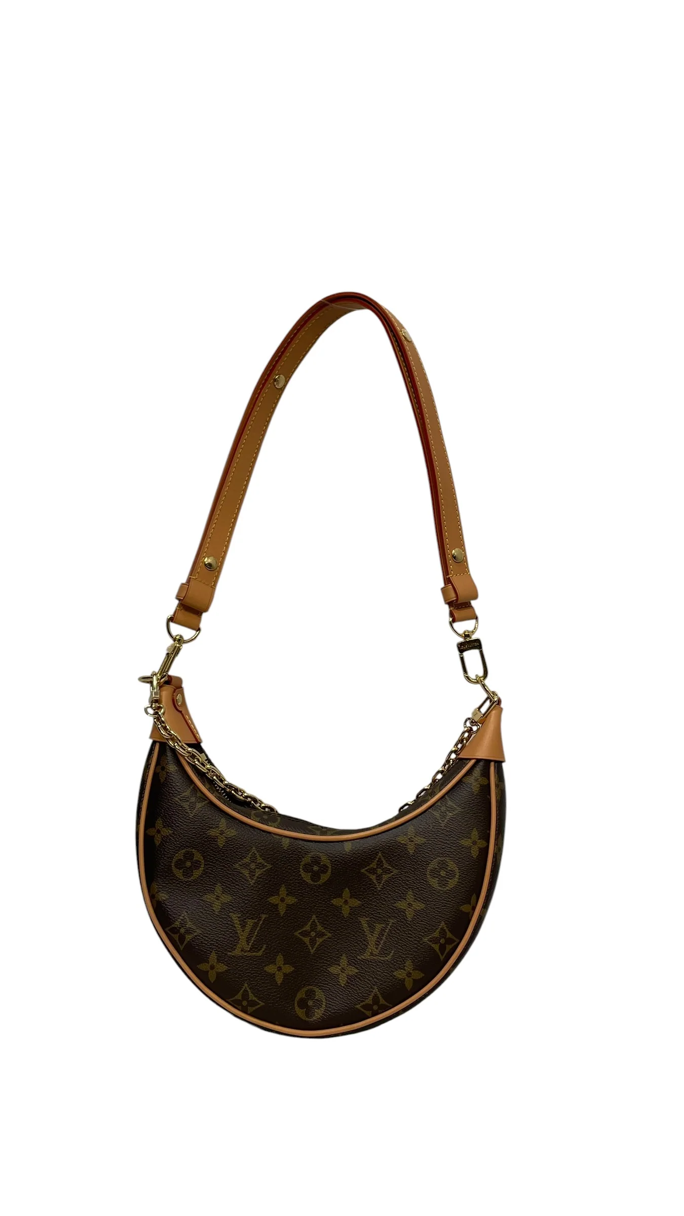 LOUIS VUITTON/Hand Bag/Monogram/Leather/BRW/LOOPING CHAIN