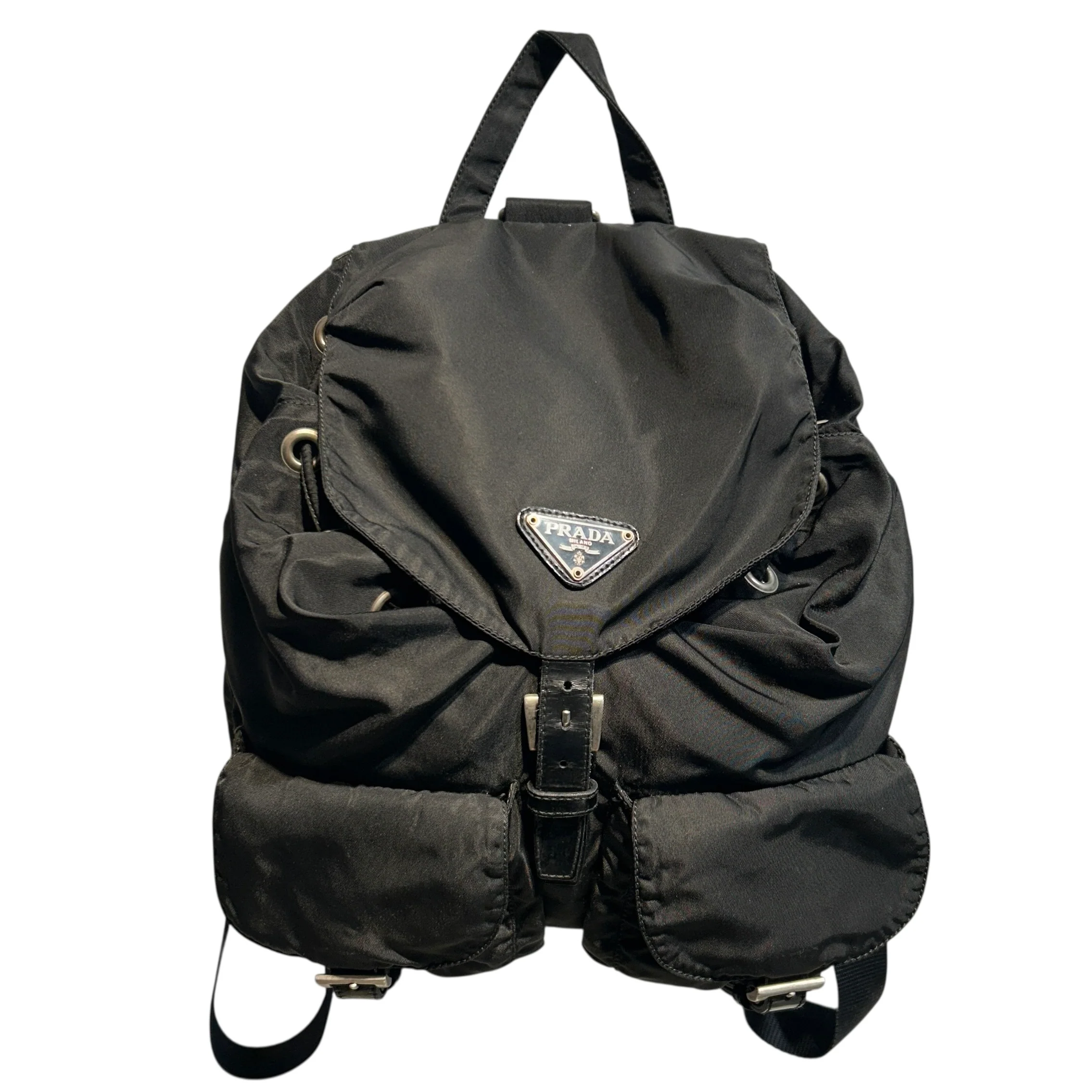 PRADA/Backpack/Nylon/BLK/Tessuto Nylon