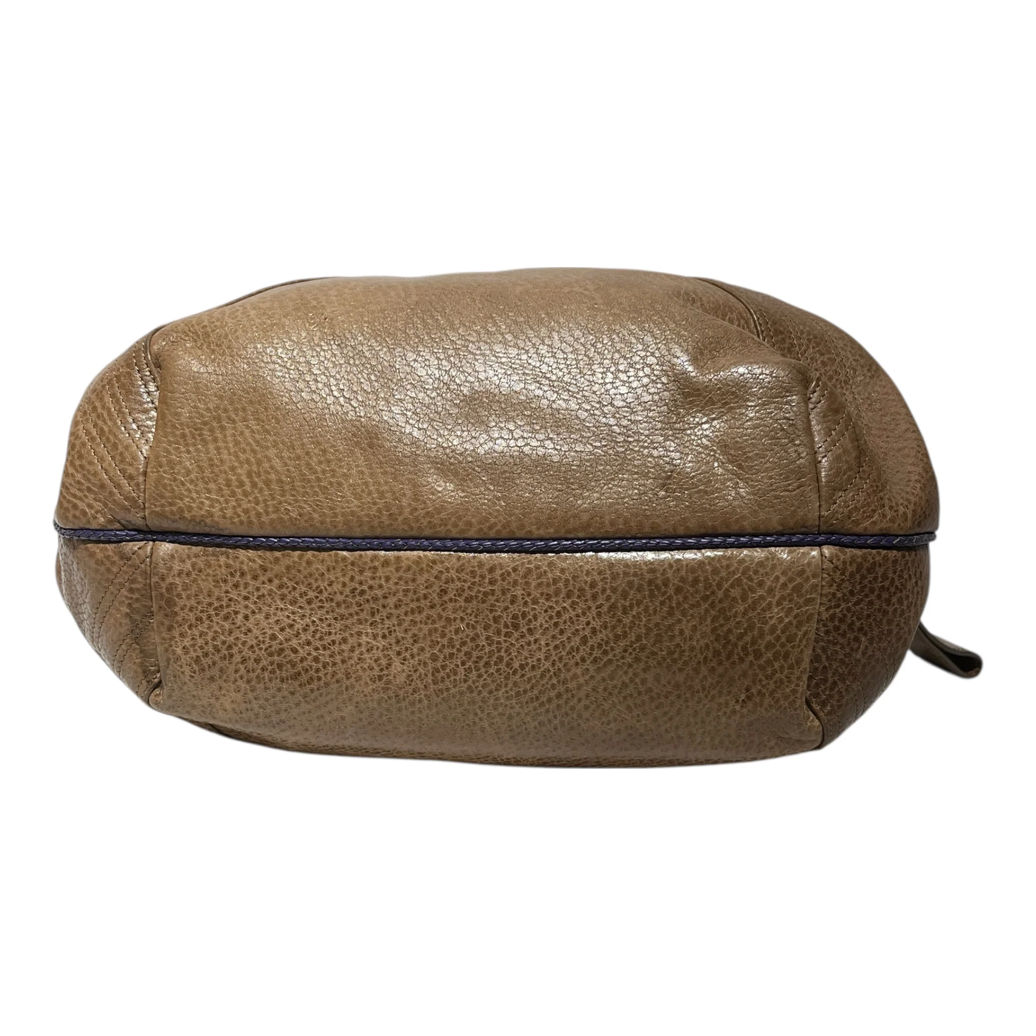 FENDI/Hand Bag/Leather/BRW/spy bag purple handle