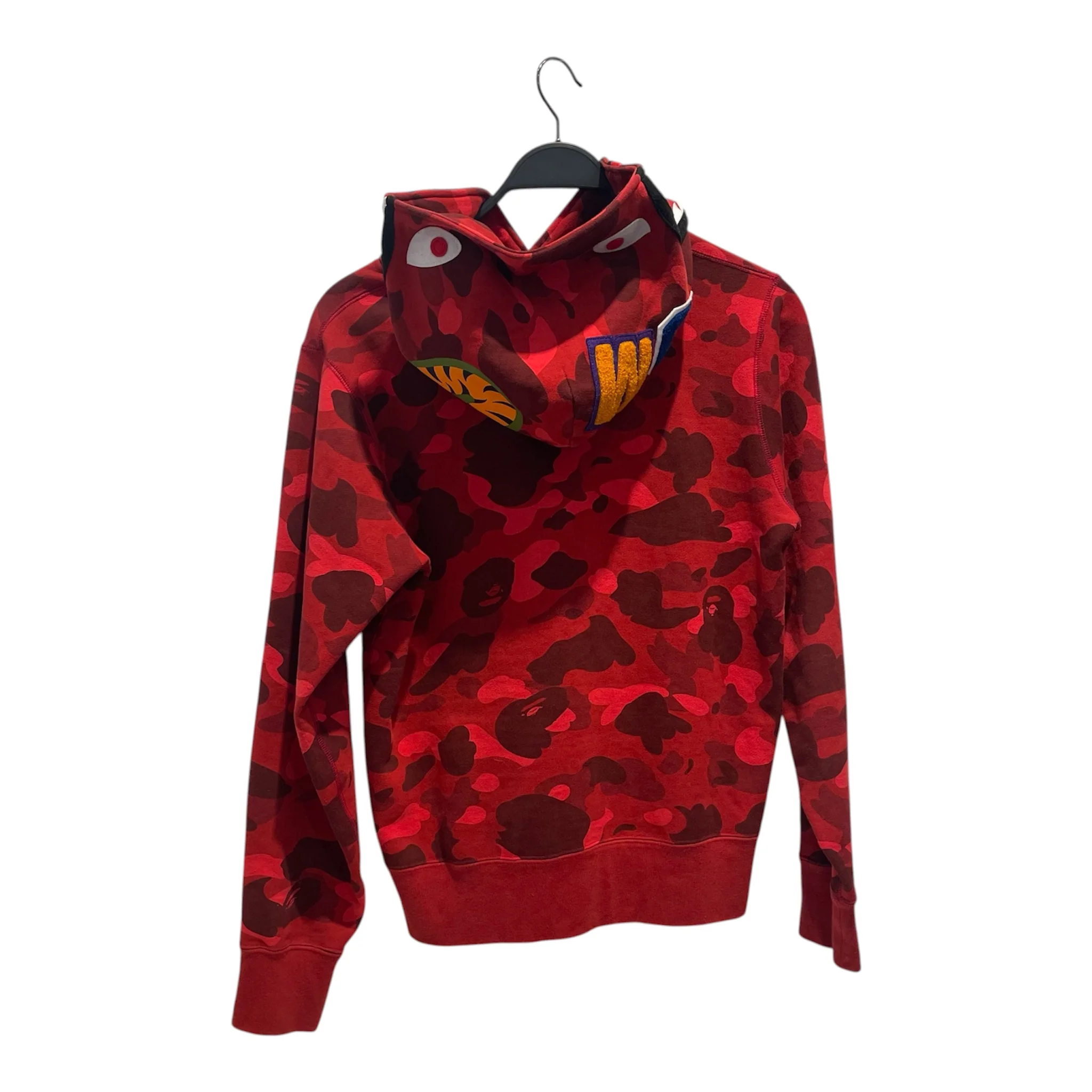 299-a-bathing-ape-hoodie-s-all-over-print-cotton-red-shark-pullover-hoodie-2.webp A BATHING APE/Hoodie/S/All Over Print/Cotton/RED/Shark Pullover Hoodie
