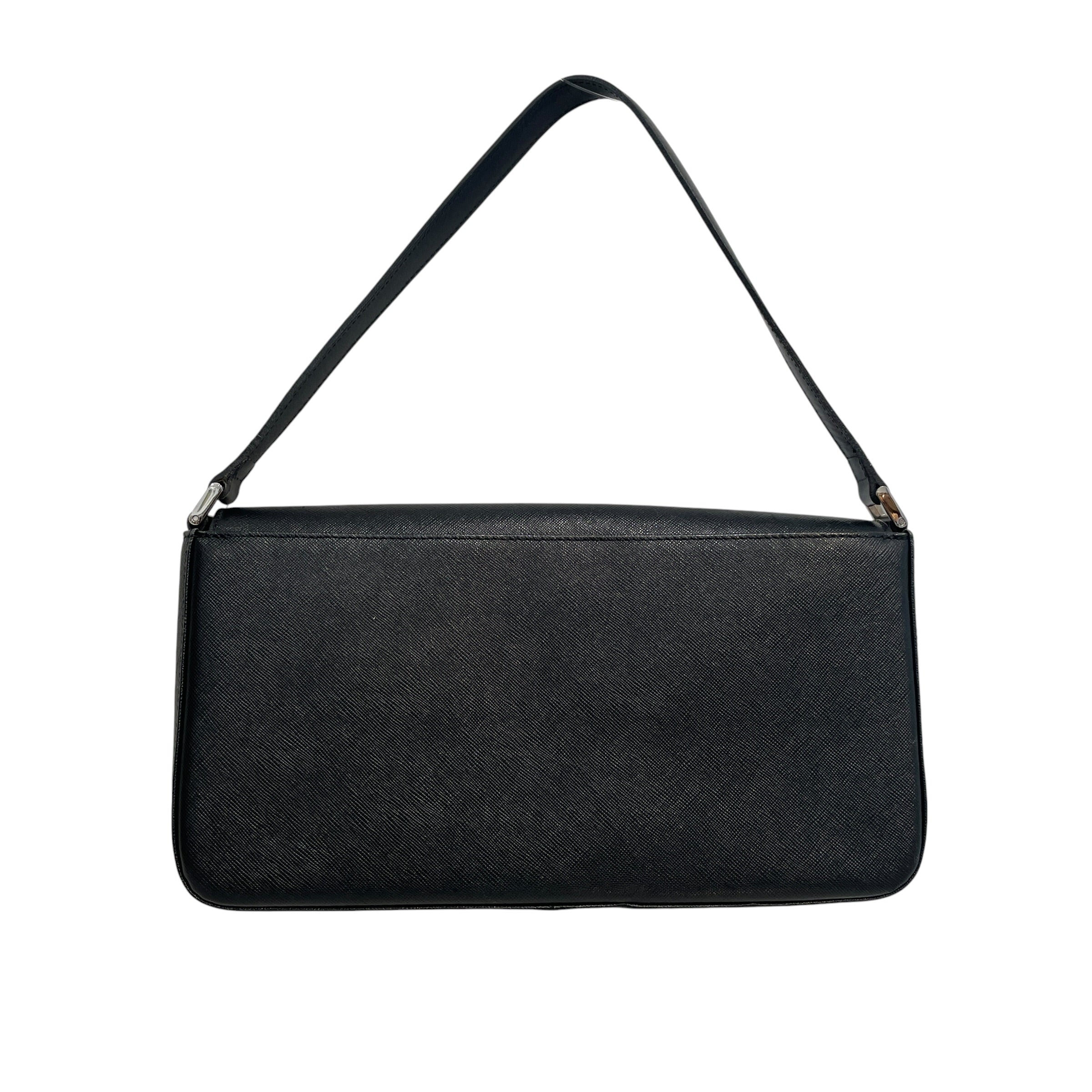 BURBERRY/Hand Bag/Leather/BLK/