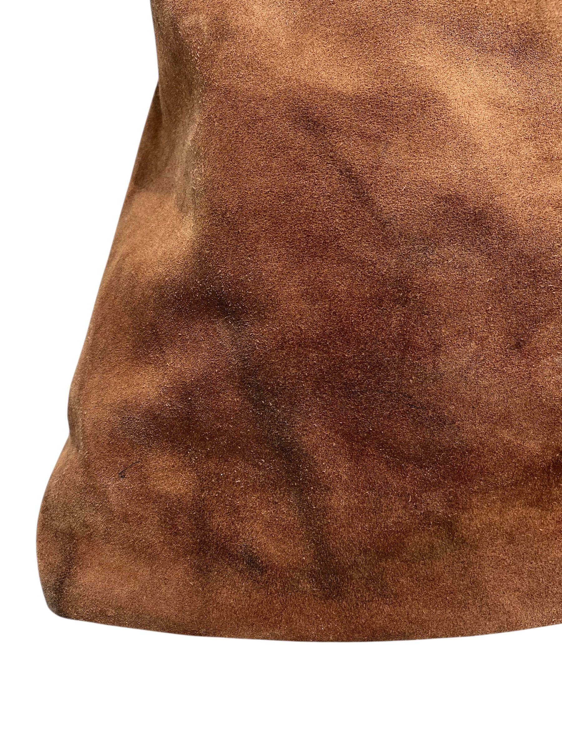 BALENCIAGA/Tote Bag/Suede/CML/LEATHER STRAP ADJUSTABLE