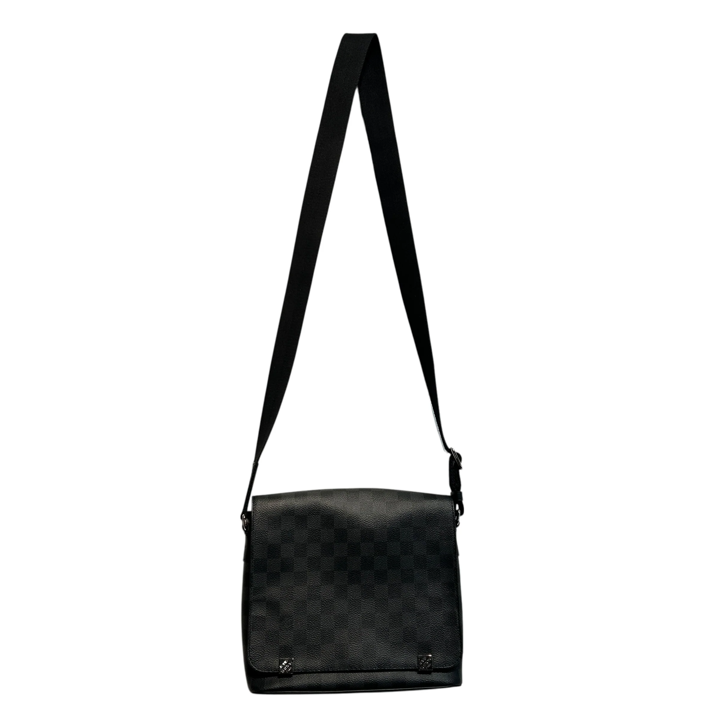 LOUIS VUITTON/Cross Body Bag/Gingham Check/BLK/Damier Graphite District PM
