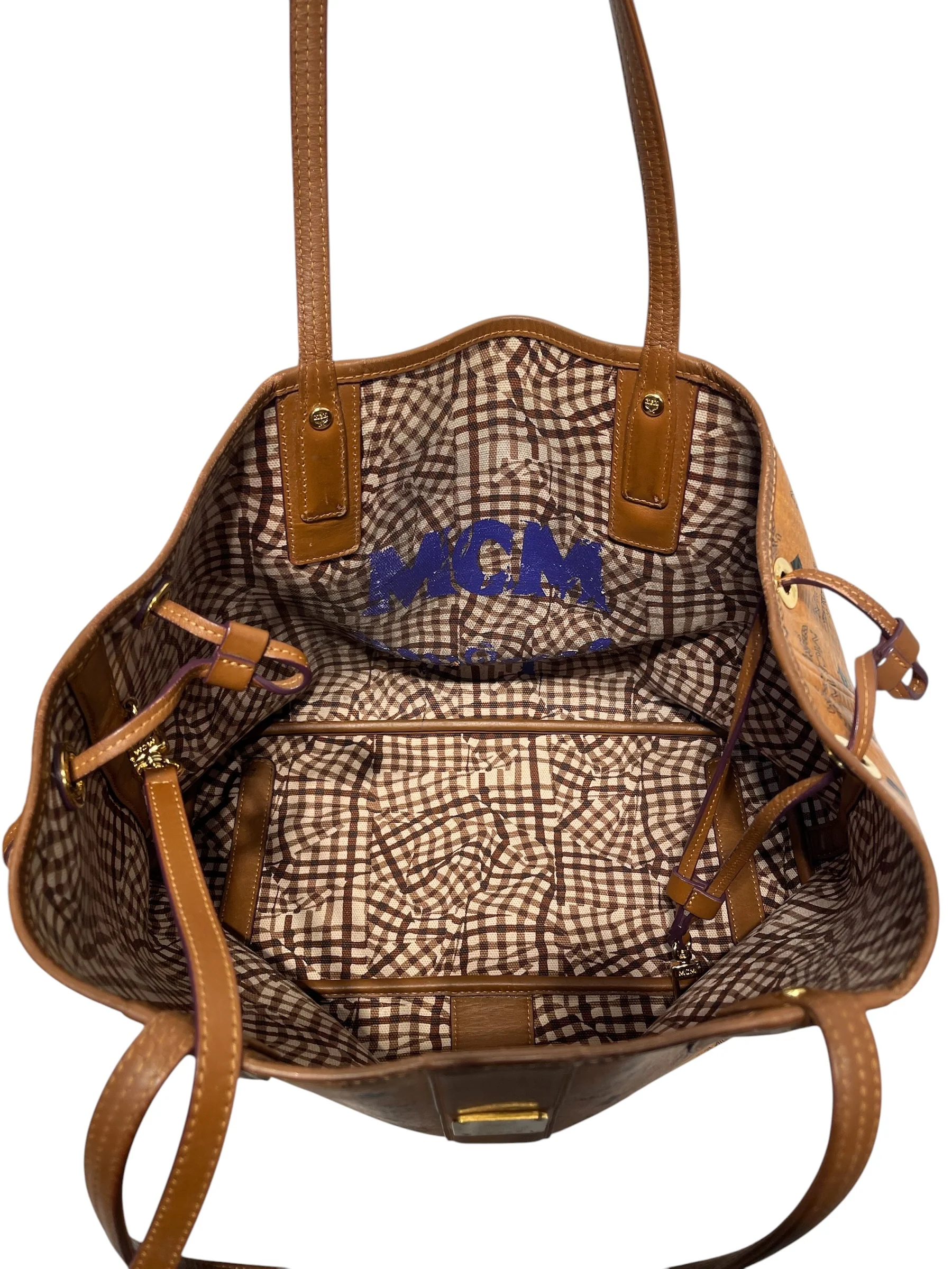 MCM/Tote Bag/Monogram/Leather/CML/McM tote with matching shopper