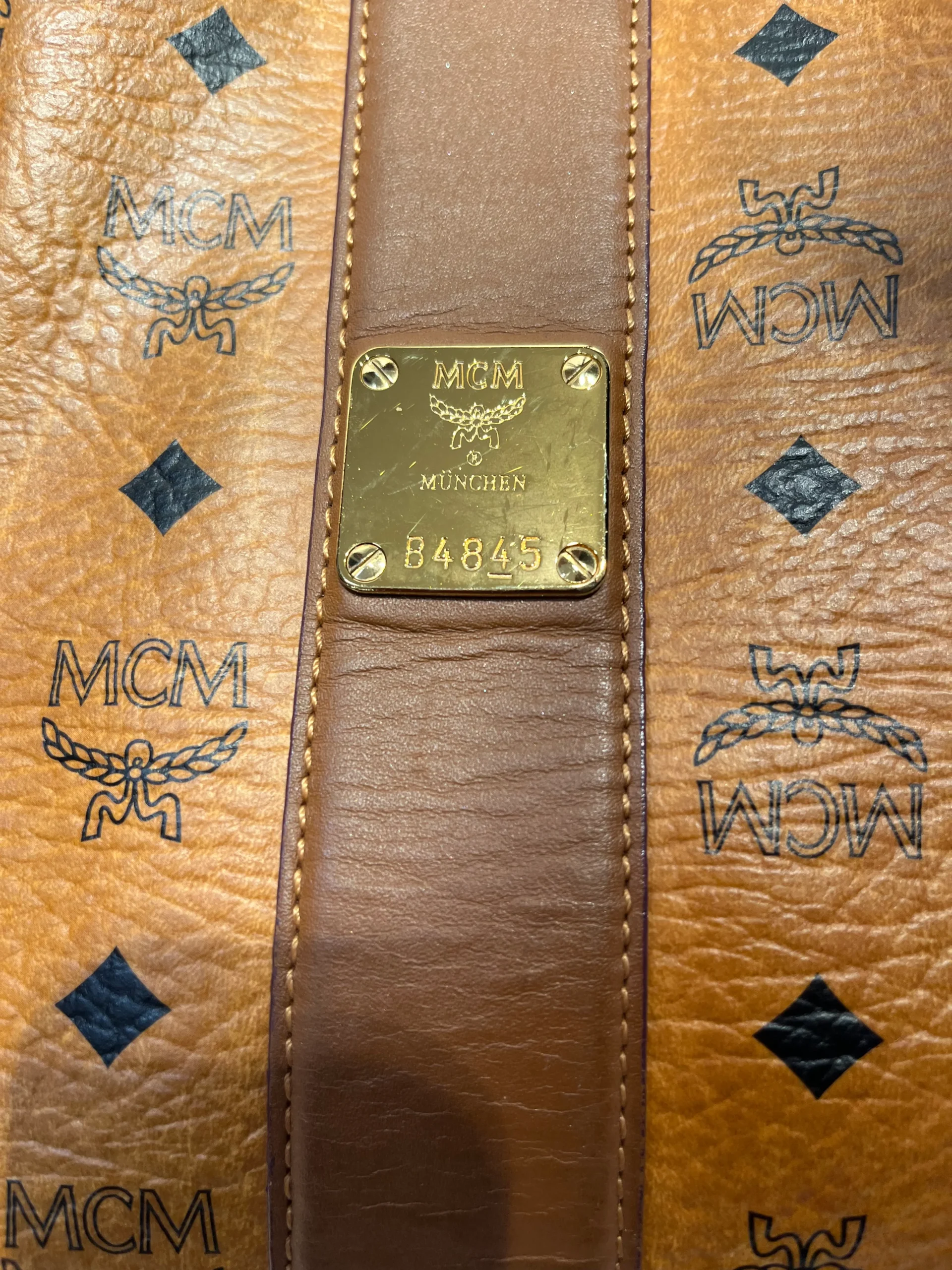 MCM/Tote Bag/Monogram/Leather/CML/McM tote with matching shopper