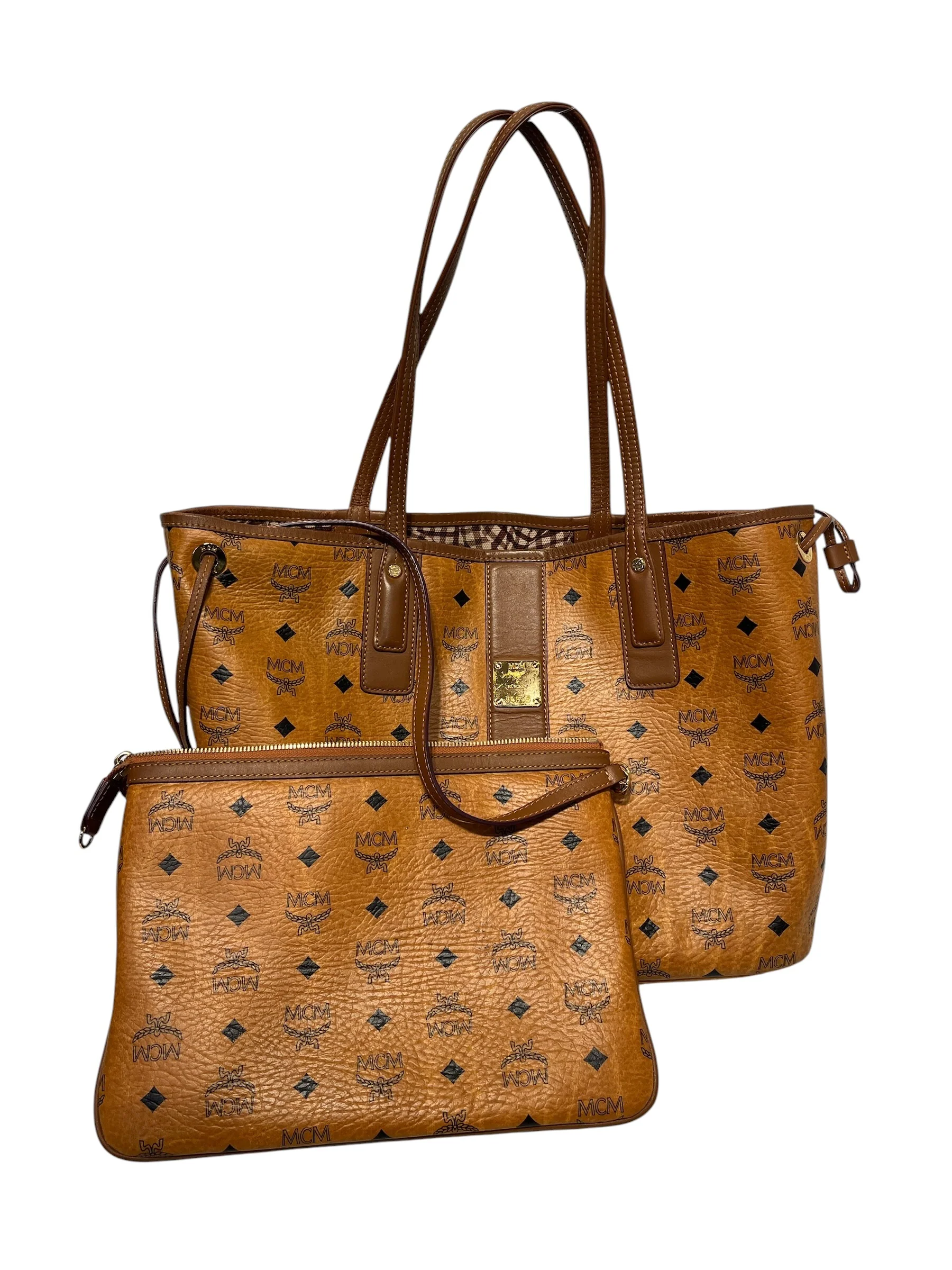 MCM/Tote Bag/Monogram/Leather/CML/McM tote with matching shopper