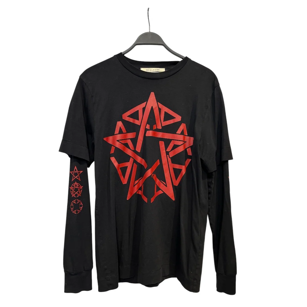 1017 ALYX 9SM(ALYX)/LS T-Shirt/M/Cotton/BLK/Star Graphics