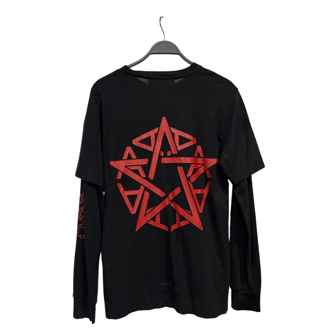 1017 ALYX 9SM(ALYX)/LS T-Shirt/M/Cotton/BLK/Star Graphics
