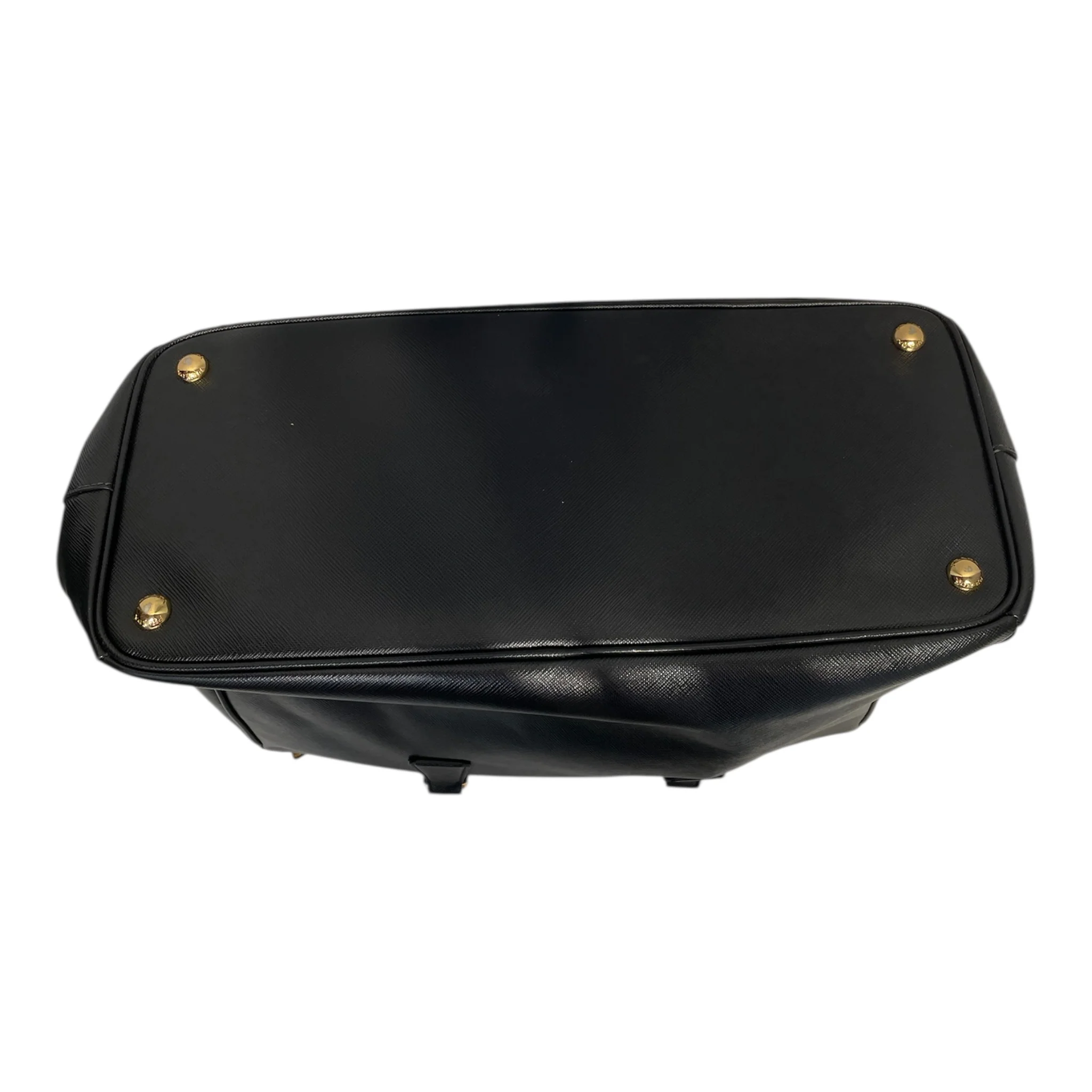 PRADA/Tote Bag/Leather/BLK/Saffiano Galleria Large Tote