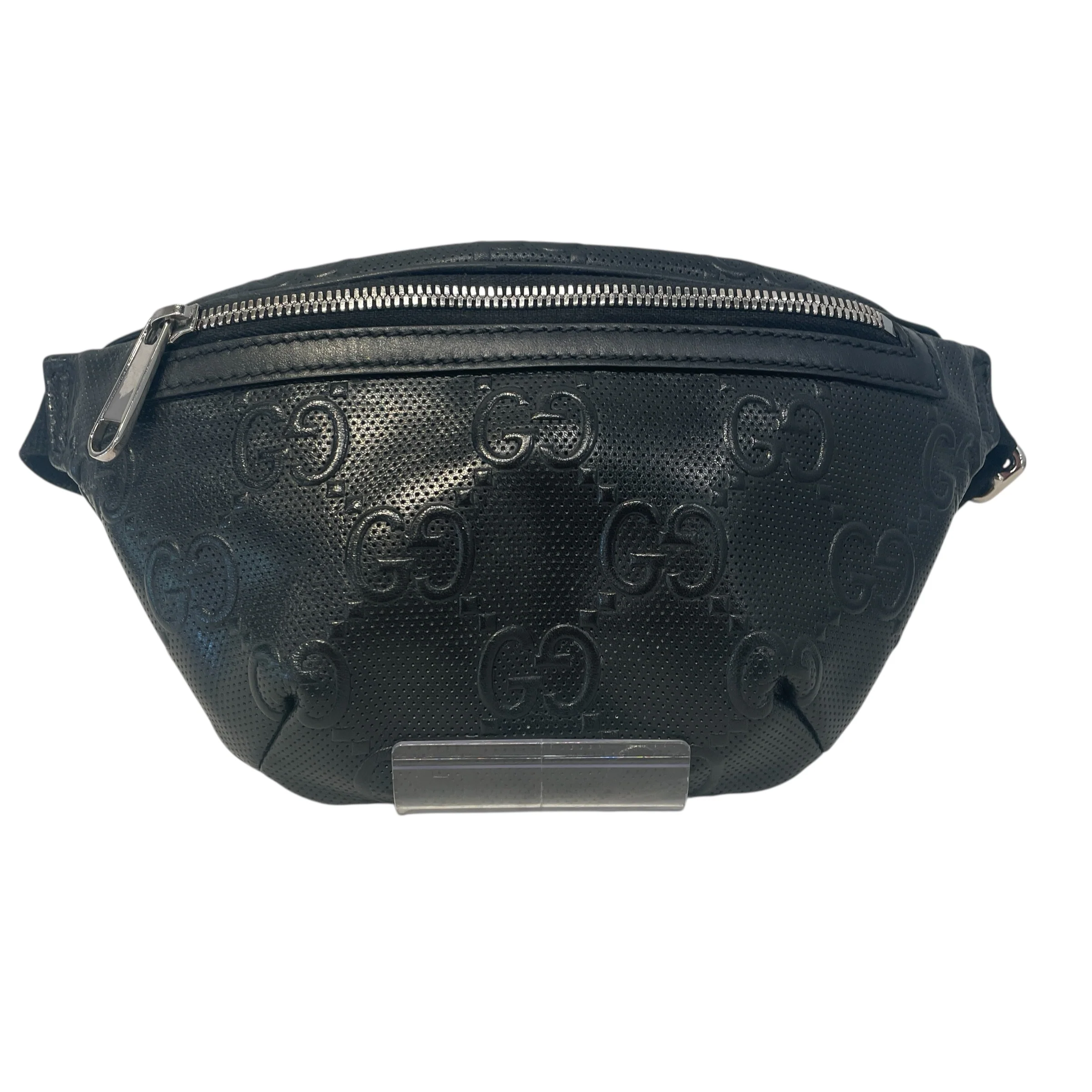GUCCI/Fanny Pack/Monogram/Leather/BLK/GG