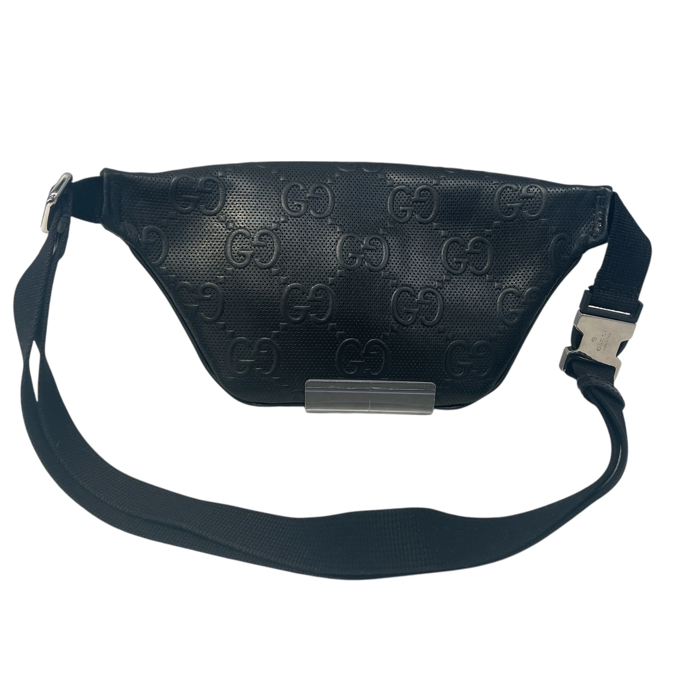 GUCCI/Fanny Pack/Monogram/Leather/BLK/GG