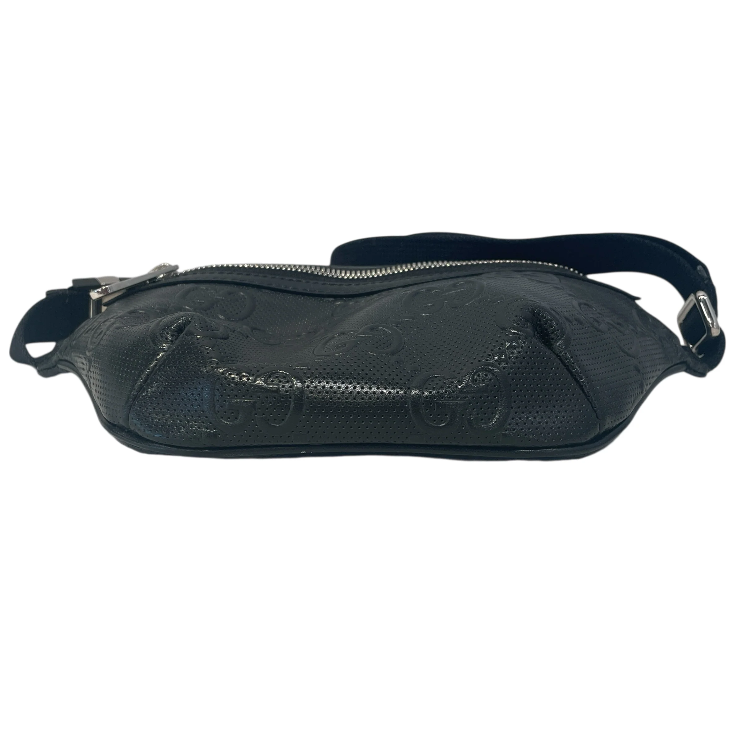 GUCCI/Fanny Pack/Monogram/Leather/BLK/GG