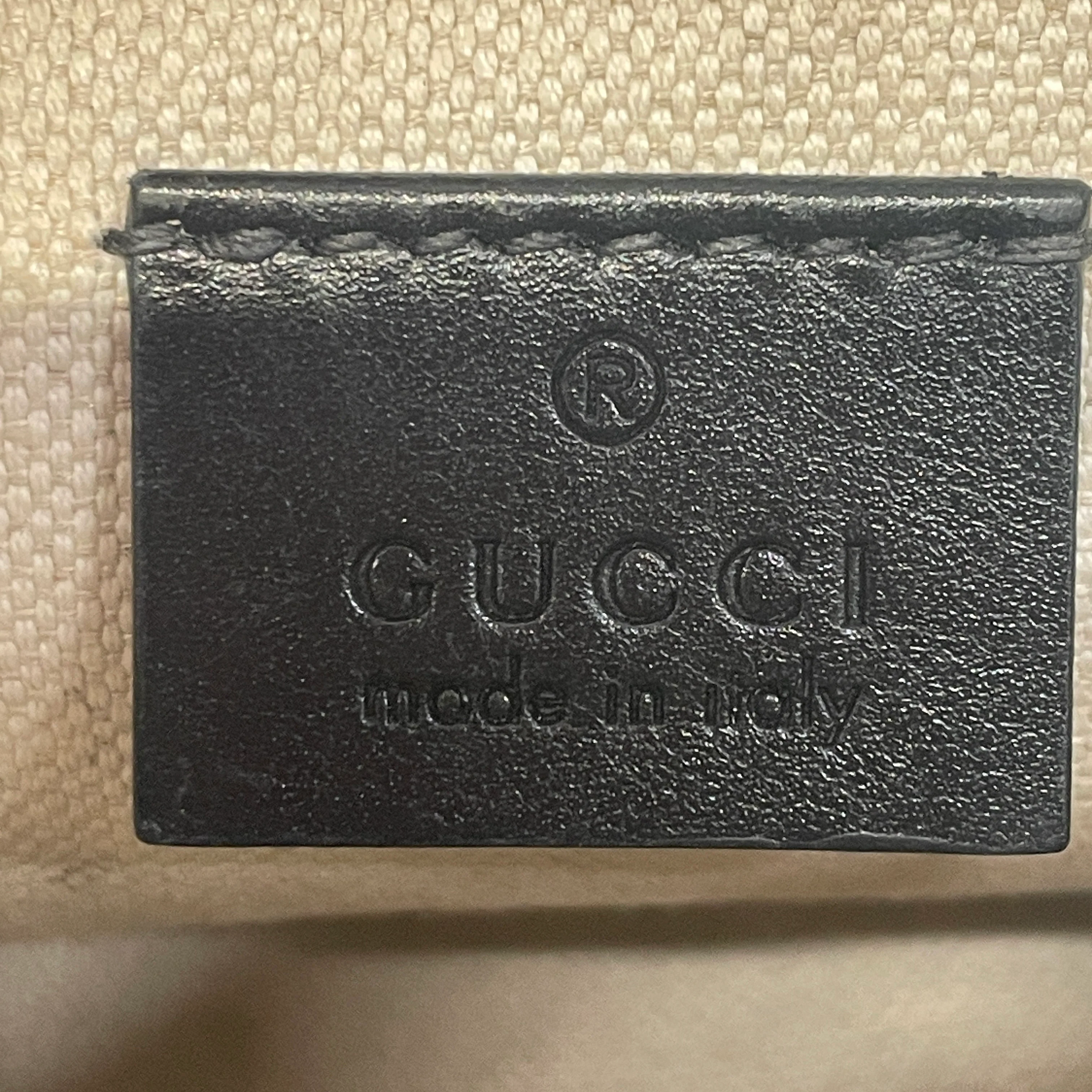 GUCCI/Fanny Pack/Monogram/Leather/BLK/GG