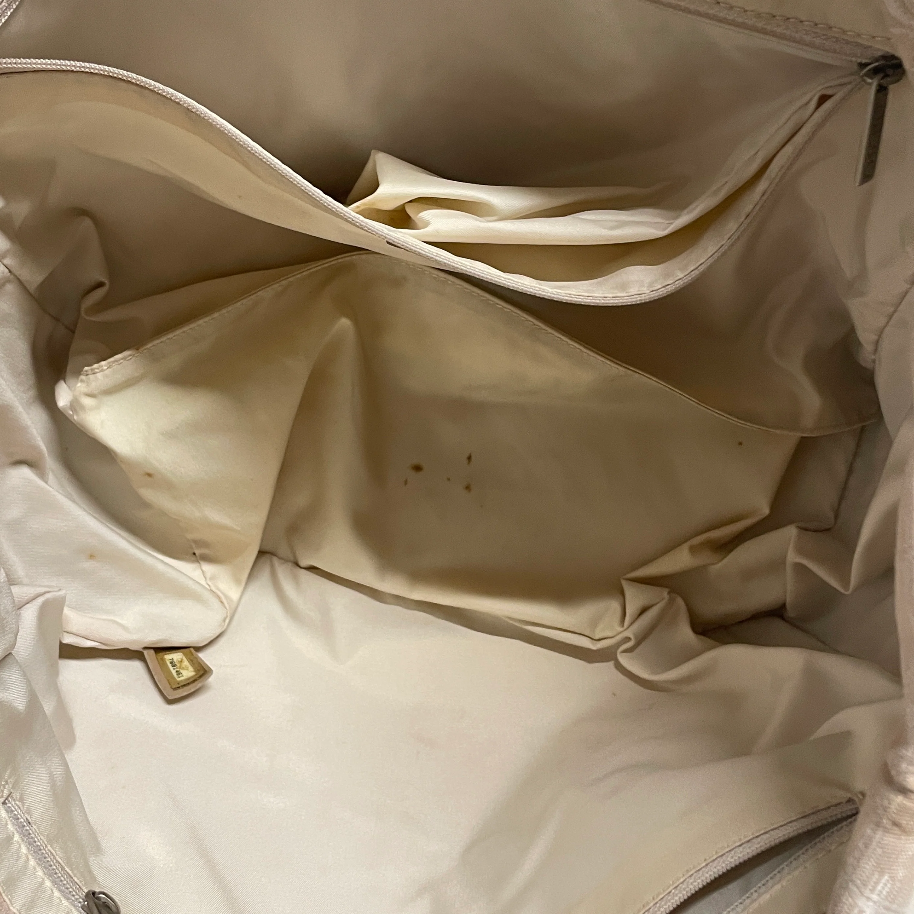 CHANEL/Tote Bag/Monogram/Cotton/CRM/J67JMXC/LEATHER HANDLES/GRID