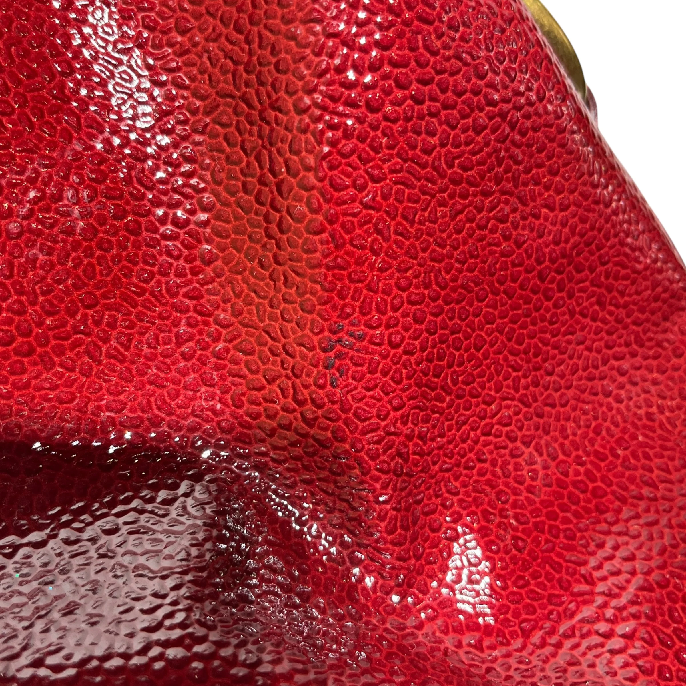 YVES SAINT LAURENT/Hand Bag/Leather/RED/Muse Lock Bag