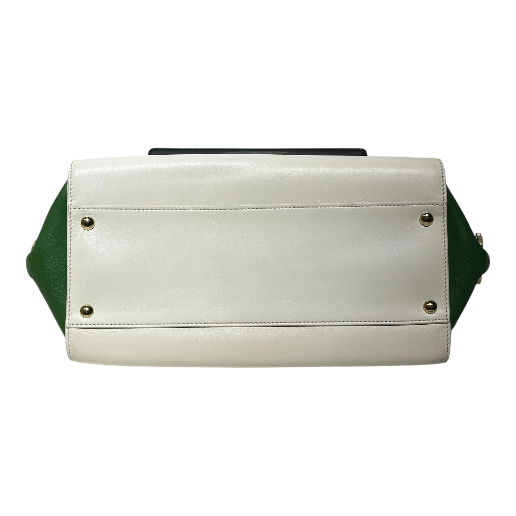 Salvatore Ferragamo/Hand Bag/Leather/WHT/Sofie Satchel Tri-Color GRN