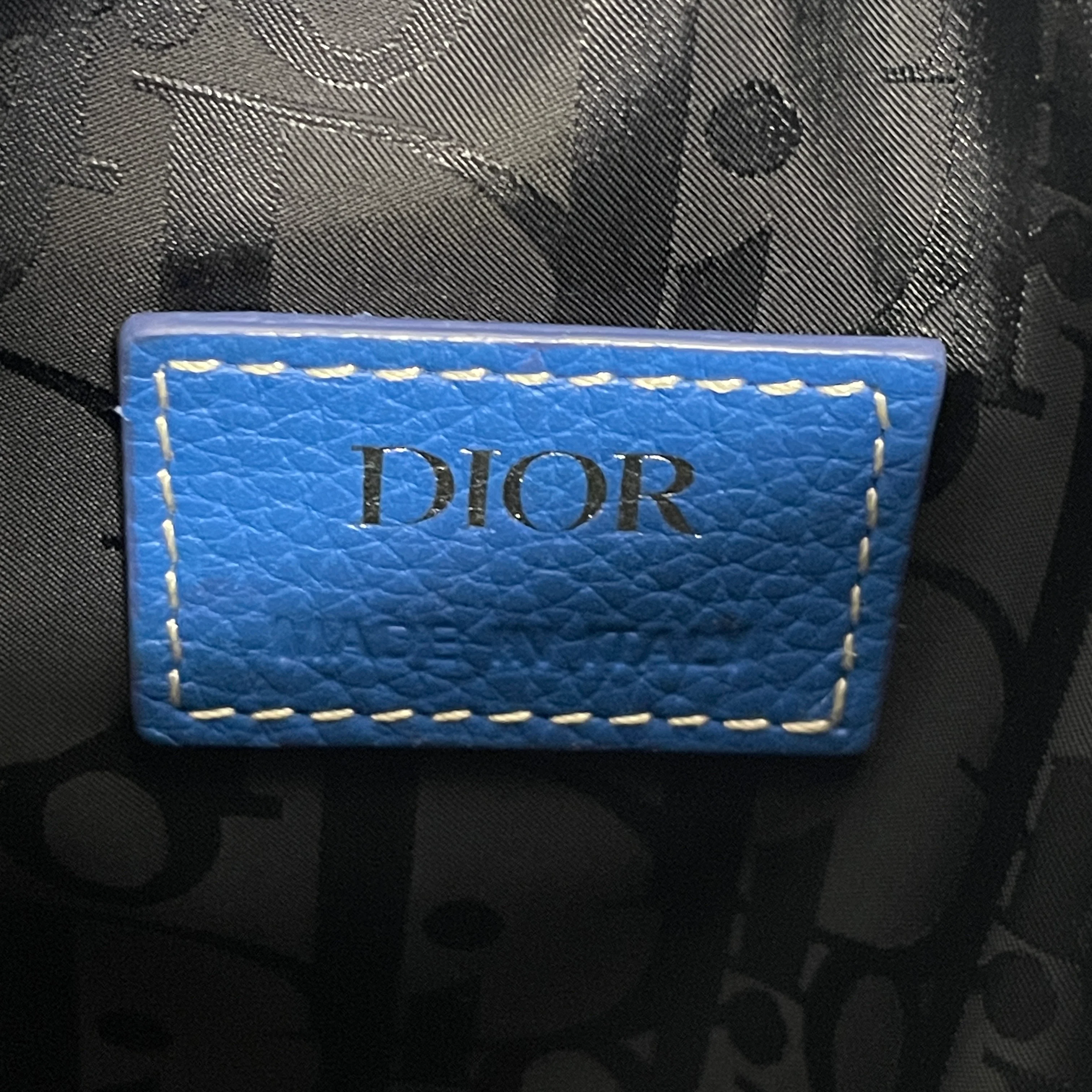 Christian Dior/Cross Body Bag/Leather/BLU/RMC7HHM/BLUE GRADIENT SADDLE