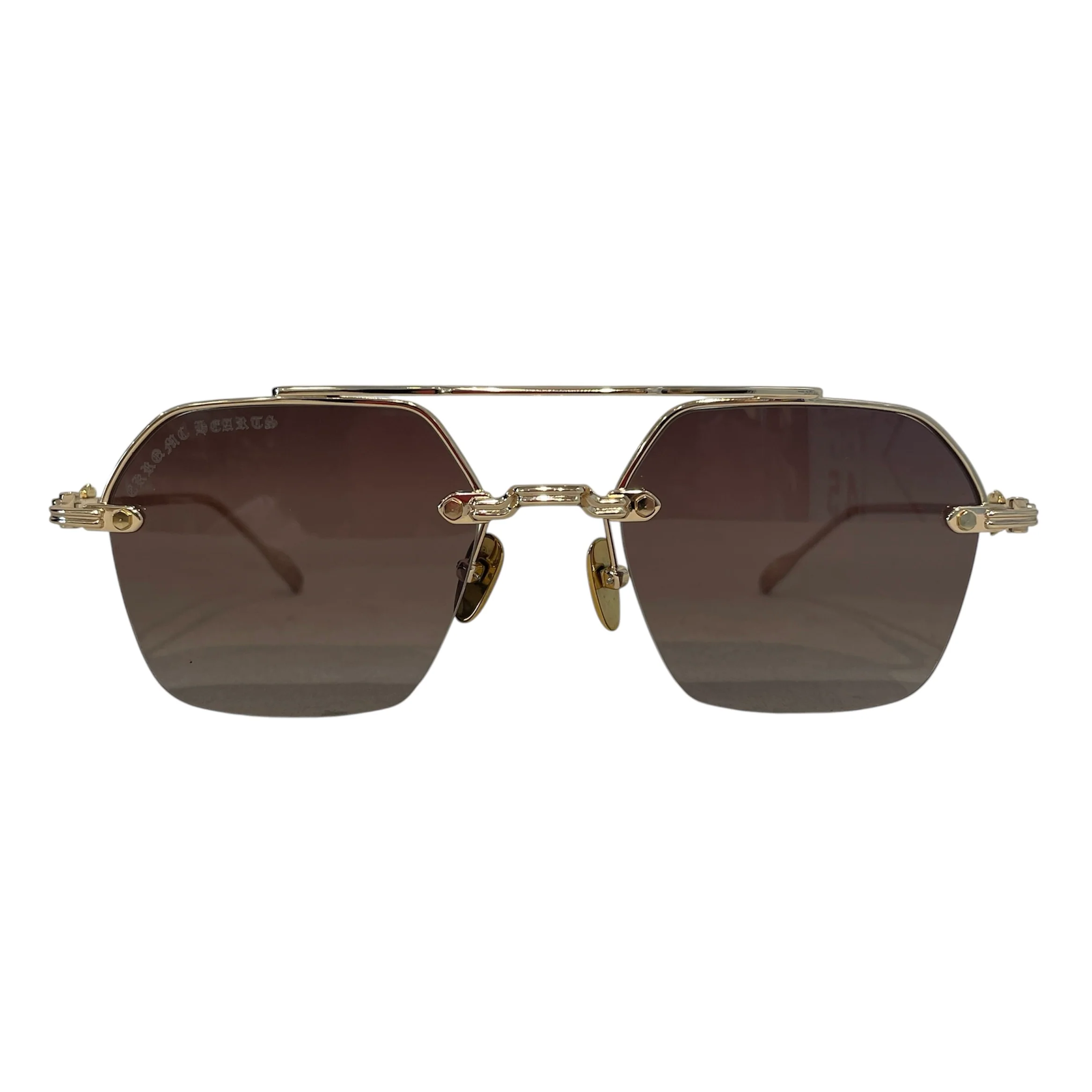 CHROME HEARTS/Sunglasses/Monogram/Metal/GLD/Bidi Esem