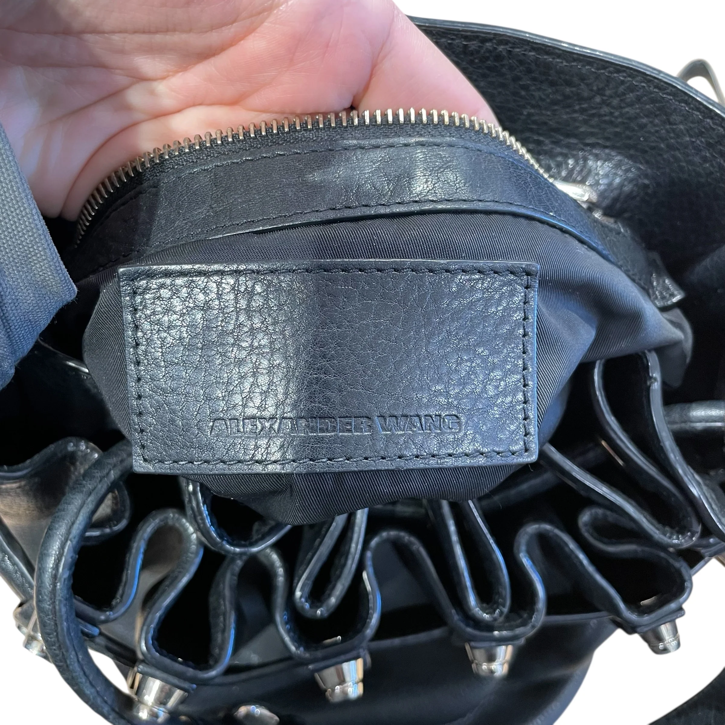 Alexander Wang/Basket Bag/Leather/BLK/Diego Bucket Bag