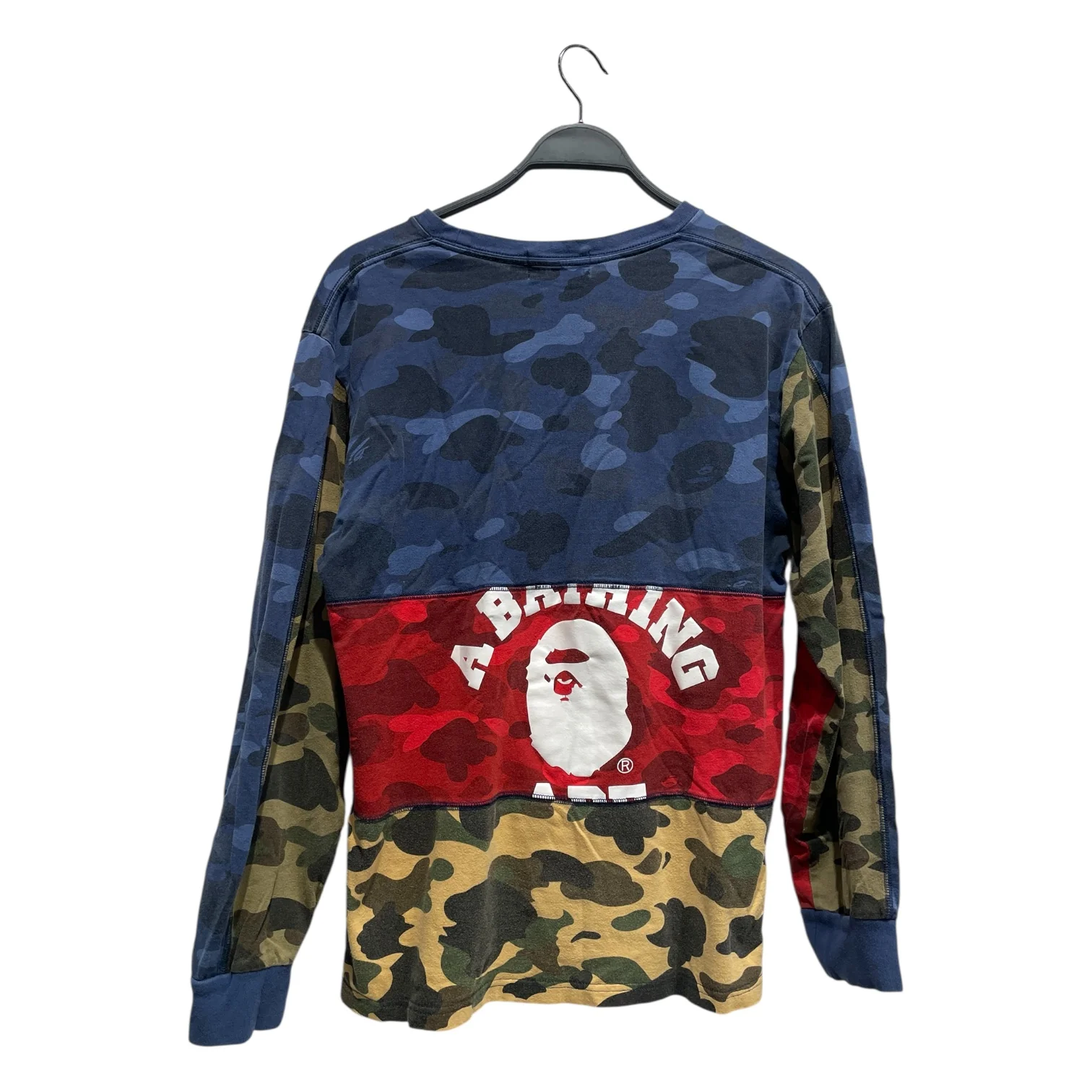 A BATHING APE/LS T-Shirt/L/Cotton/MLT/Camouflage/
