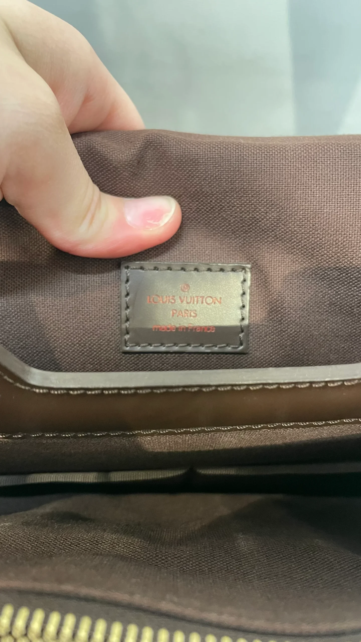 LOUIS VUITTON/Cross Body Bag/Monogram/Leather/BRW/Damier Spencer Messenger