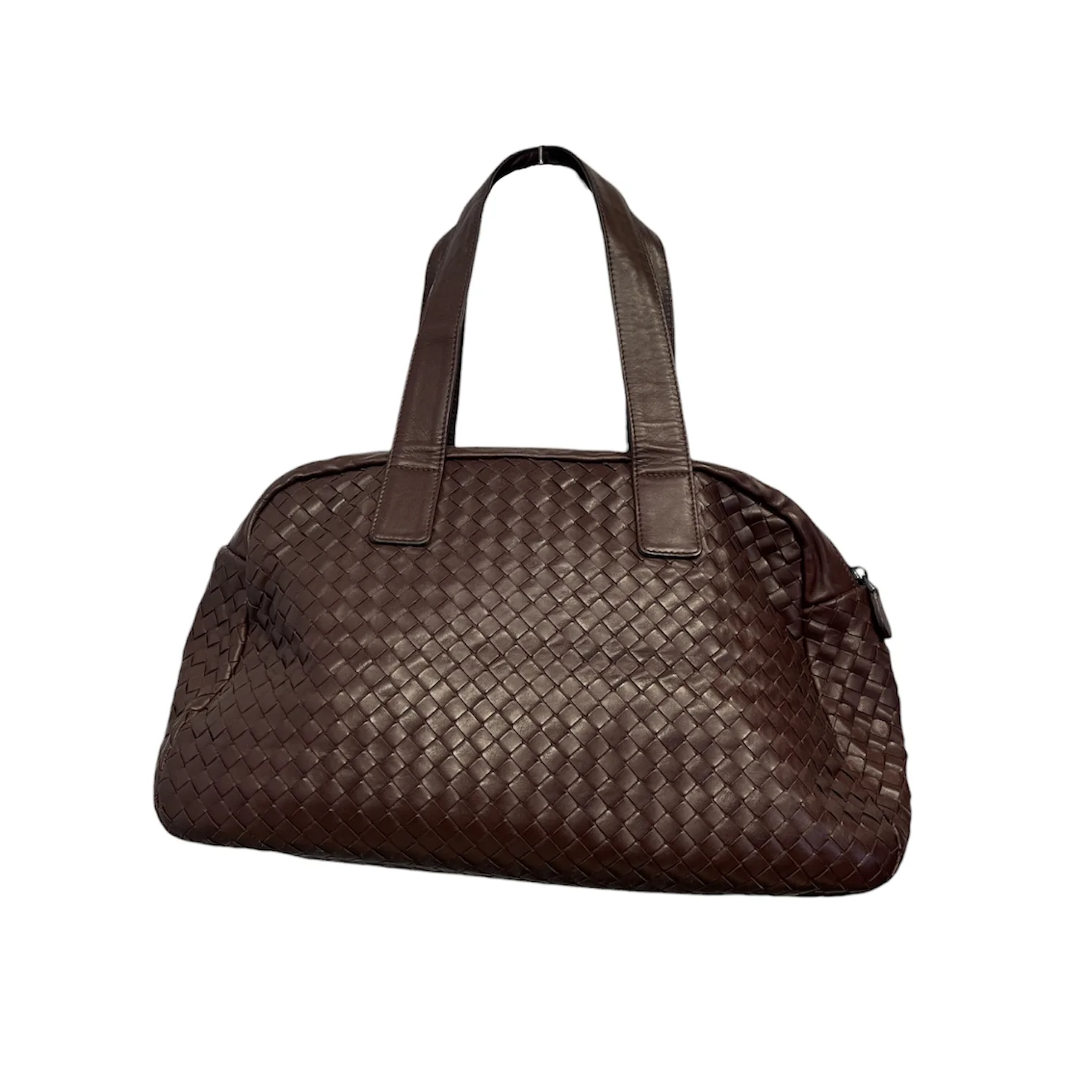 BOTTEGA VENETA/Hand Bag/Leather/BRW/intrecciato top handle bag