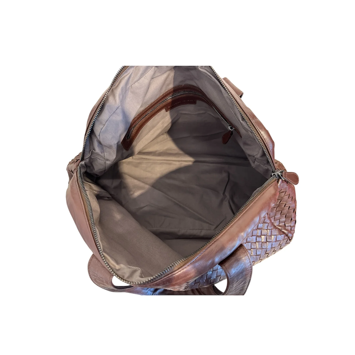 BOTTEGA VENETA/Hand Bag/Leather/BRW/intrecciato top handle bag