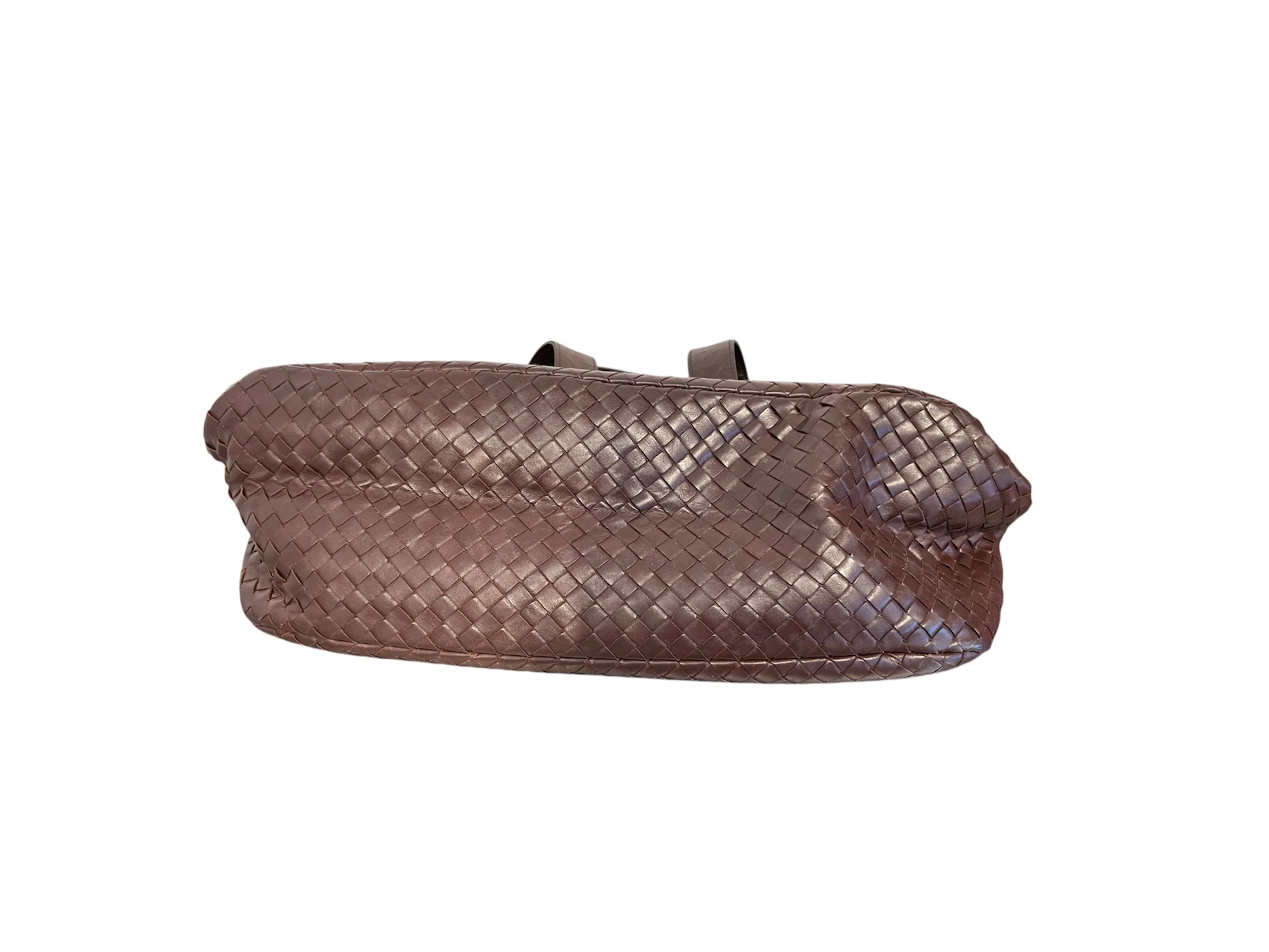 BOTTEGA VENETA/Hand Bag/Leather/BRW/intrecciato top handle bag