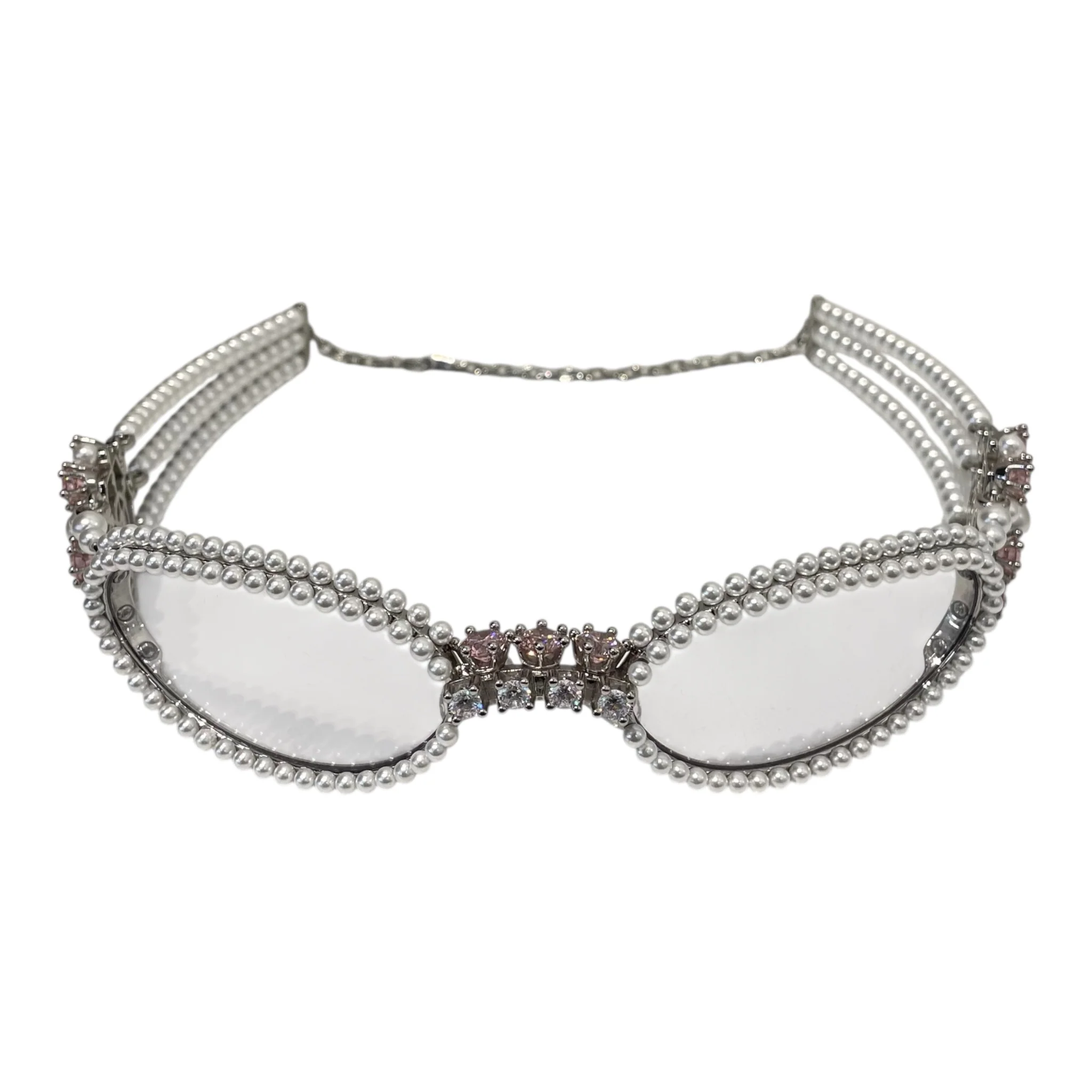 GENTLE MONSTER/Glasses/Glitter/Metal/SLV/Oval/BIJOU DE