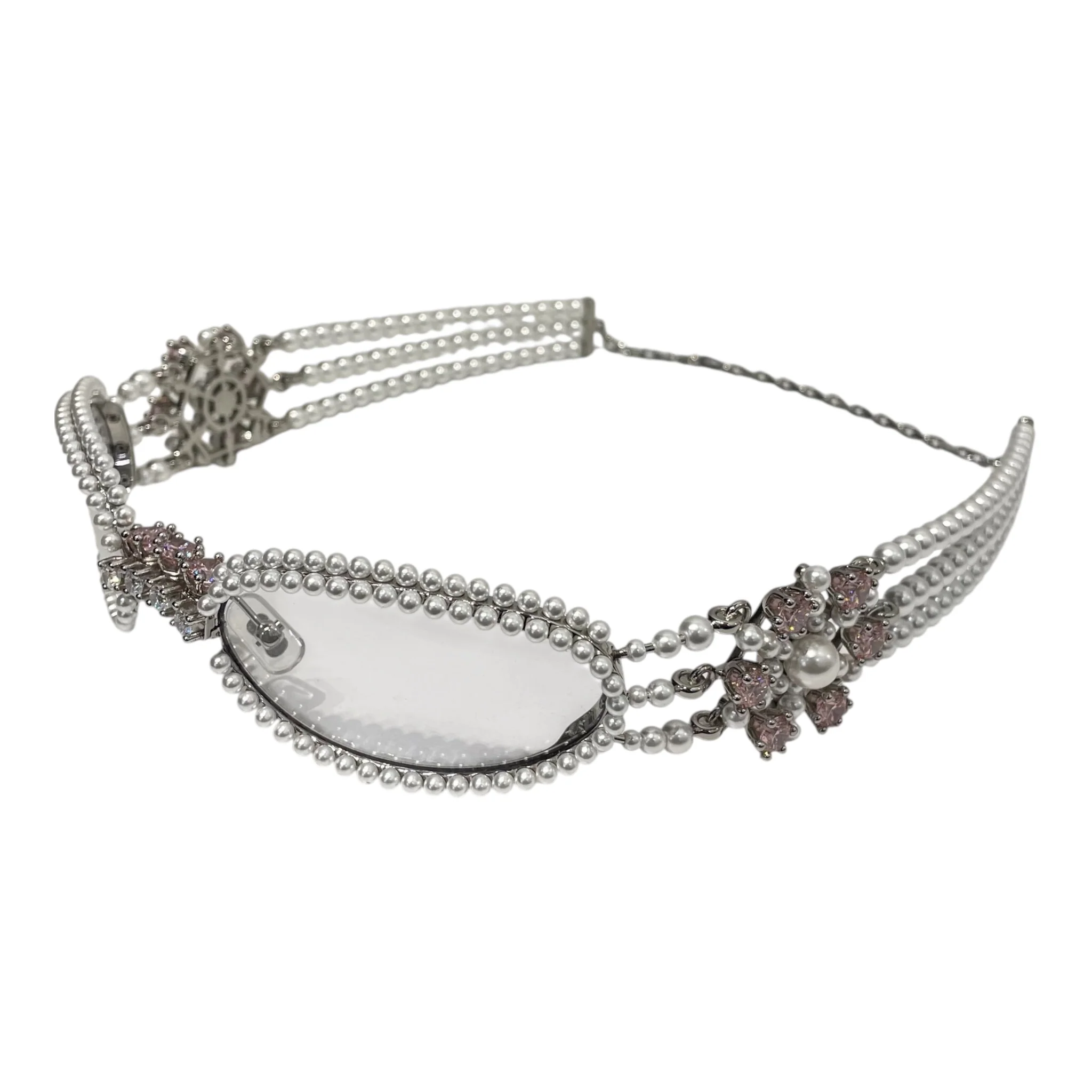 GENTLE MONSTER/Glasses/Glitter/Metal/SLV/Oval/BIJOU DE