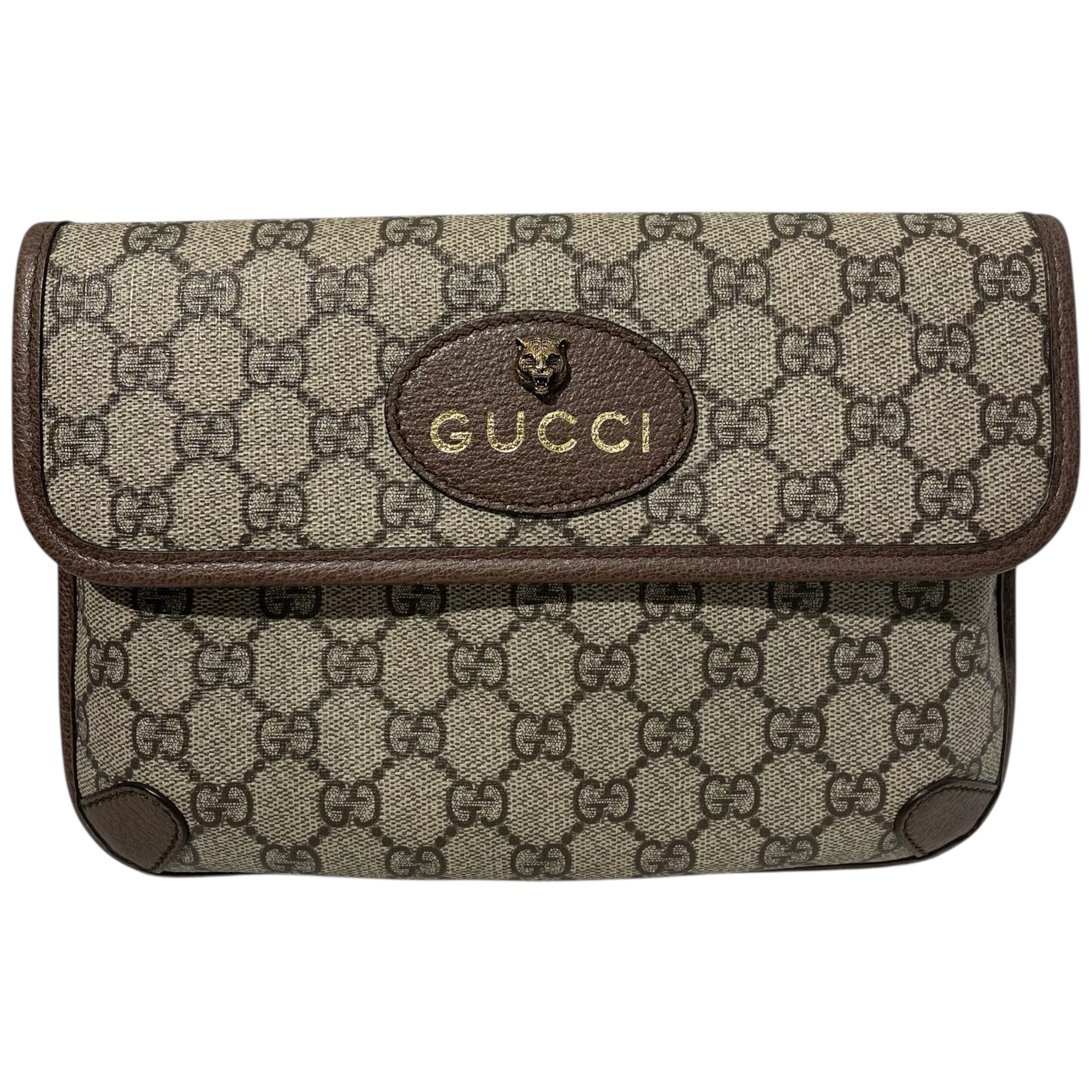 GUCCI/Pouch/Monogram/Leather/KHK/GUCCI OPHIDIA POUCH