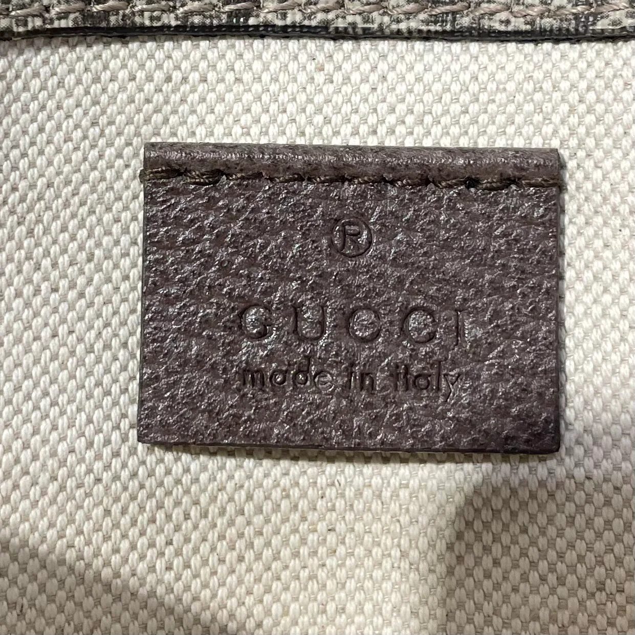 GUCCI/Pouch/Monogram/Leather/KHK/GUCCI OPHIDIA POUCH