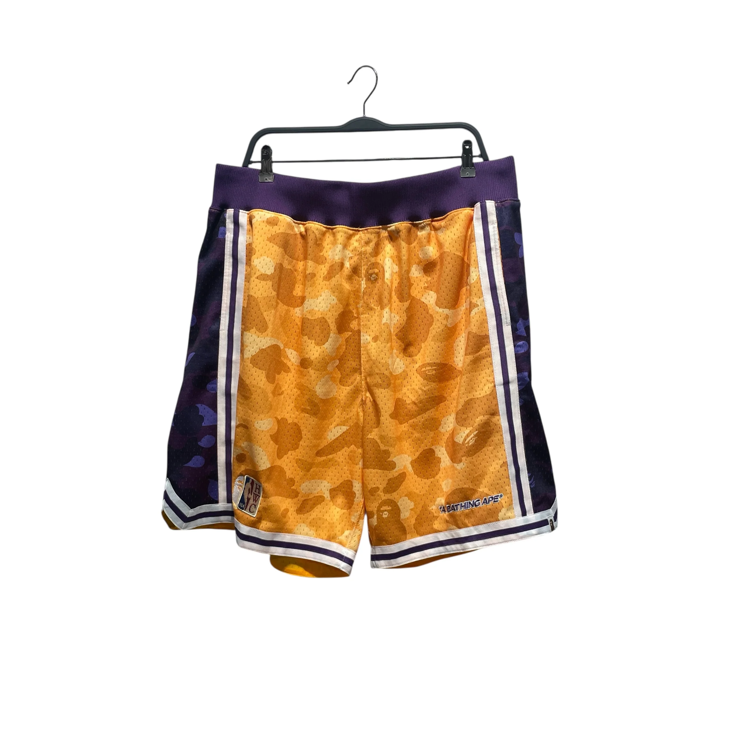 A BATHING APE/mitchell&ness/Shorts/XXL/Cotton/GLD/lakers swingman