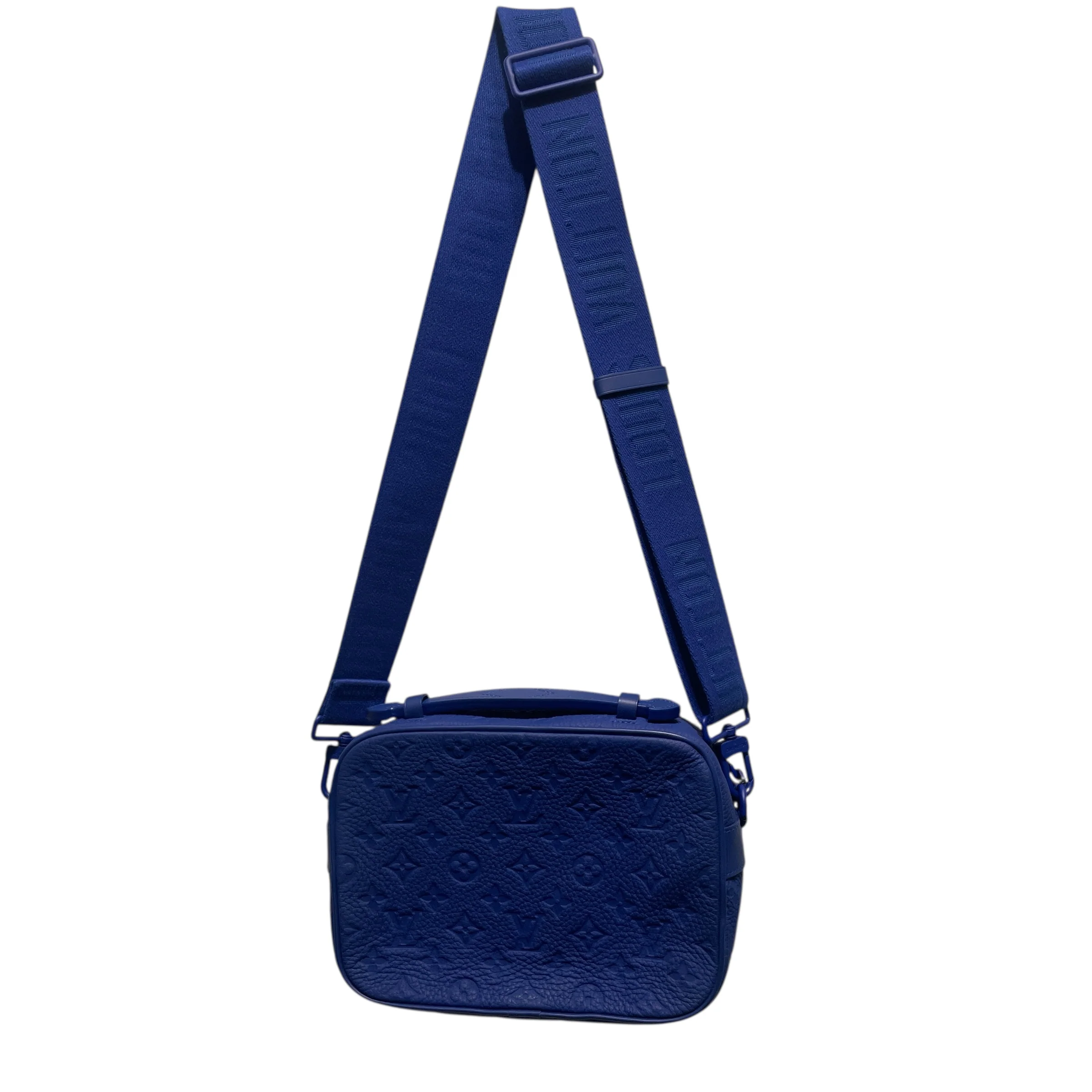 LOUIS VUITTON/Cross Body Bag/Monogram/Leather/BLU/TAURILLON SLING