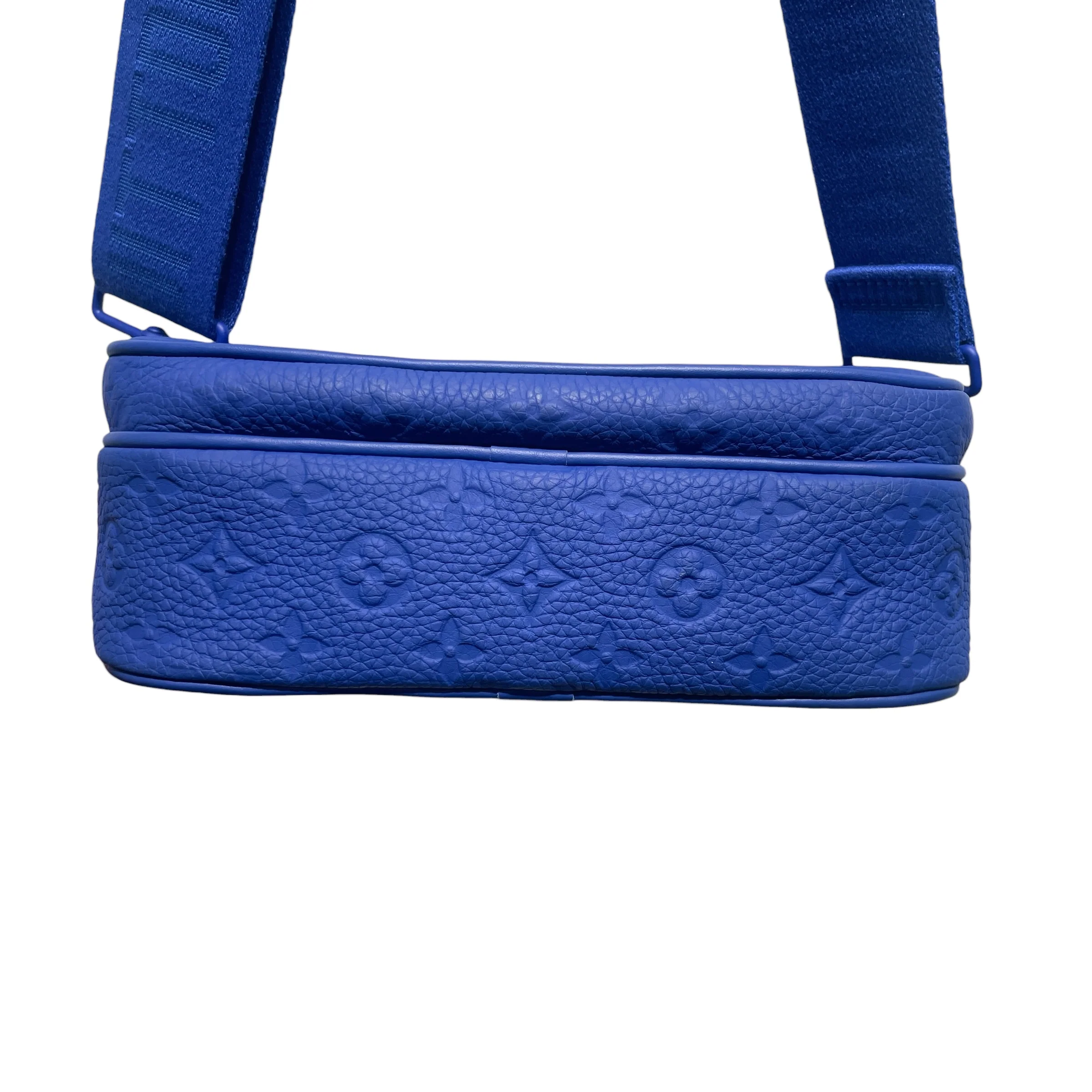 LOUIS VUITTON/Cross Body Bag/Monogram/Leather/BLU/TAURILLON SLING
