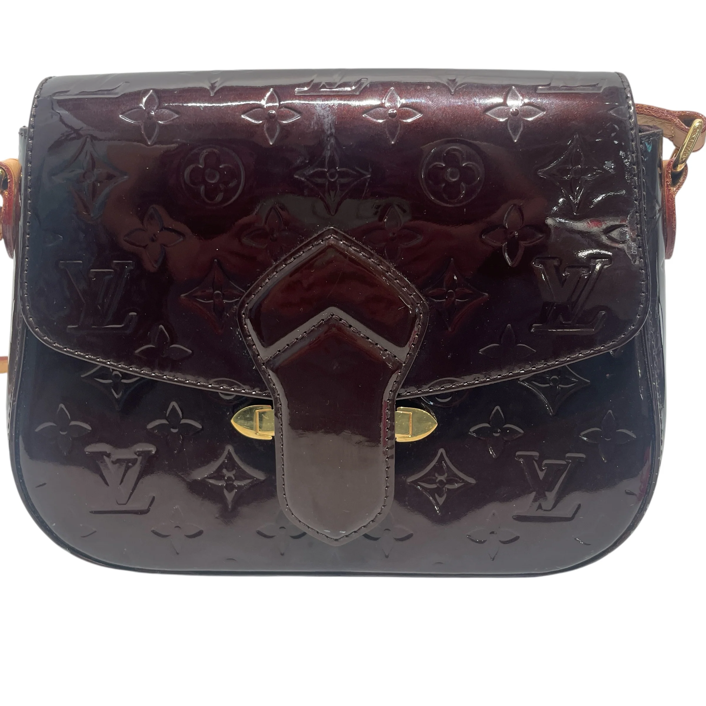 LOUIS VUITTON/Cross Body Bag/Acrylic/PPL/VERNIS