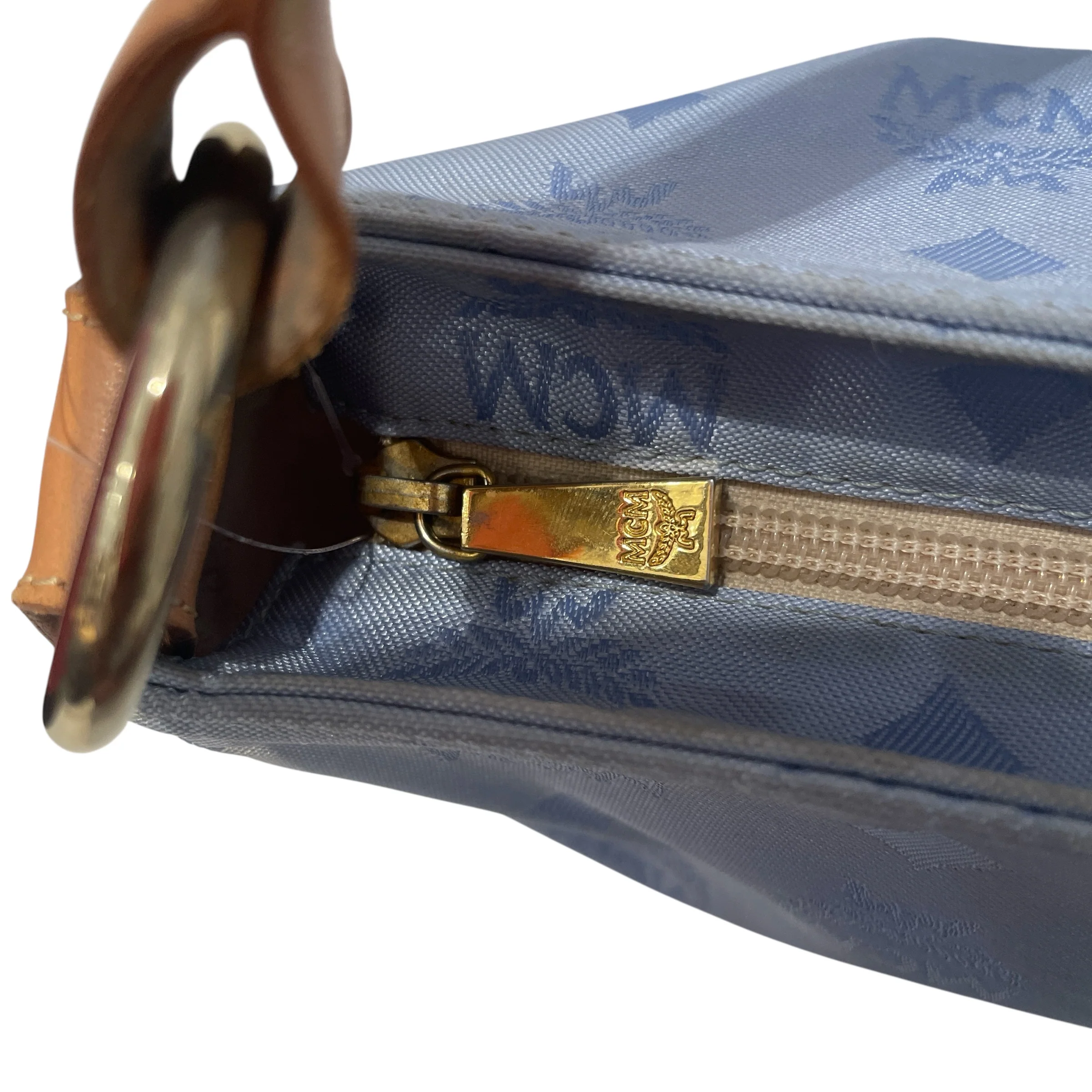 MCM/Bag/Monogram/Nylon/BLU/MCM handbag