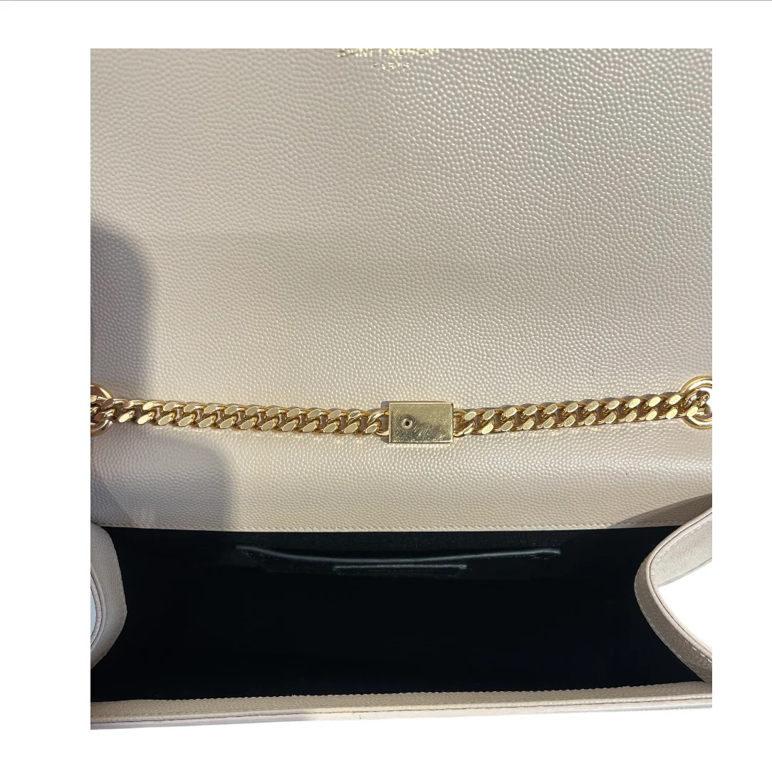 YVES SAINT LAURENT/Hand Bag/CRM/KATE SIGNATURE