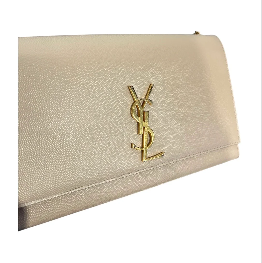 YVES SAINT LAURENT/Hand Bag/CRM/KATE SIGNATURE