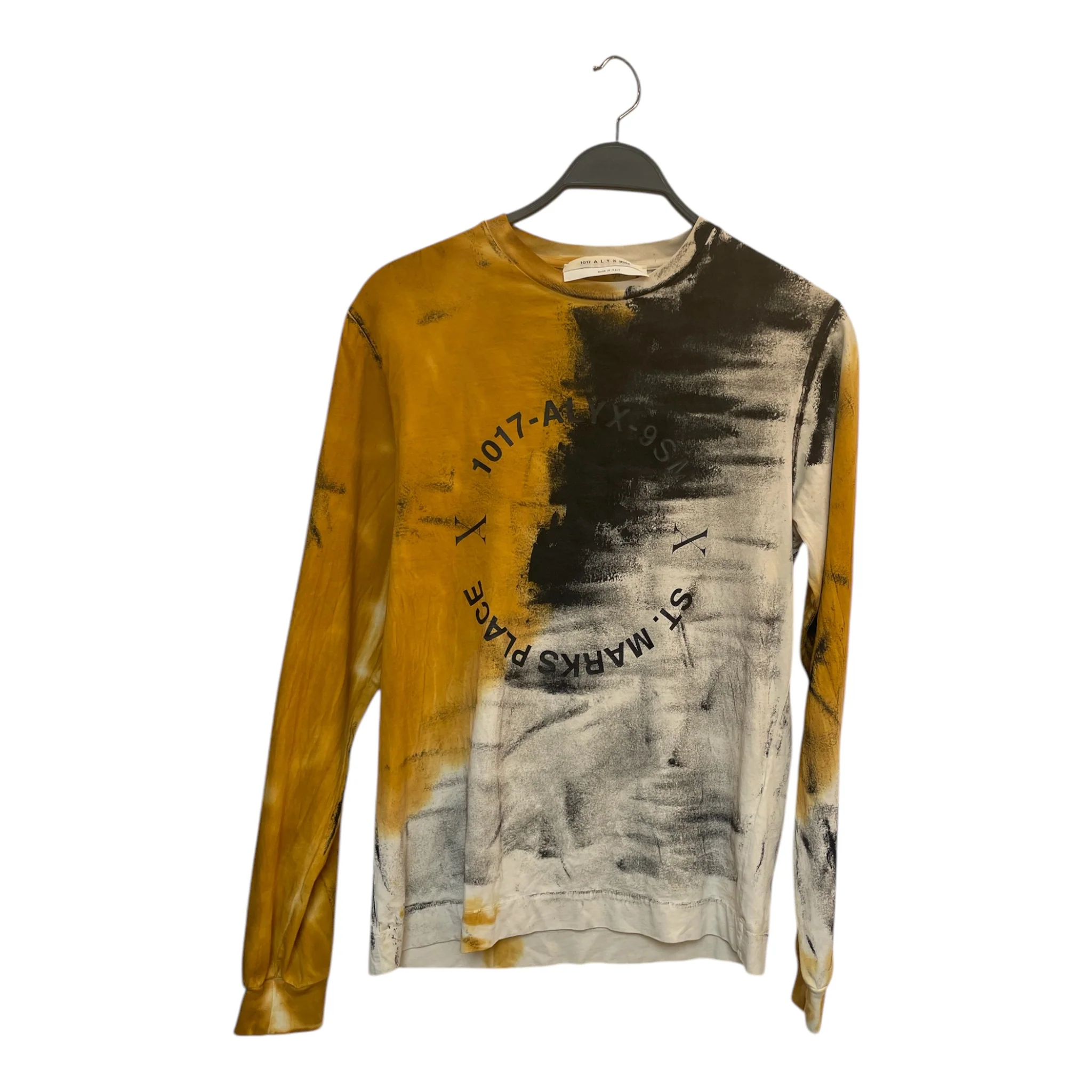 1017 ALYX 9SM(ALYX)/LS T-Shirt/S/Cotton/CRM/Graphic/st marks place graphic