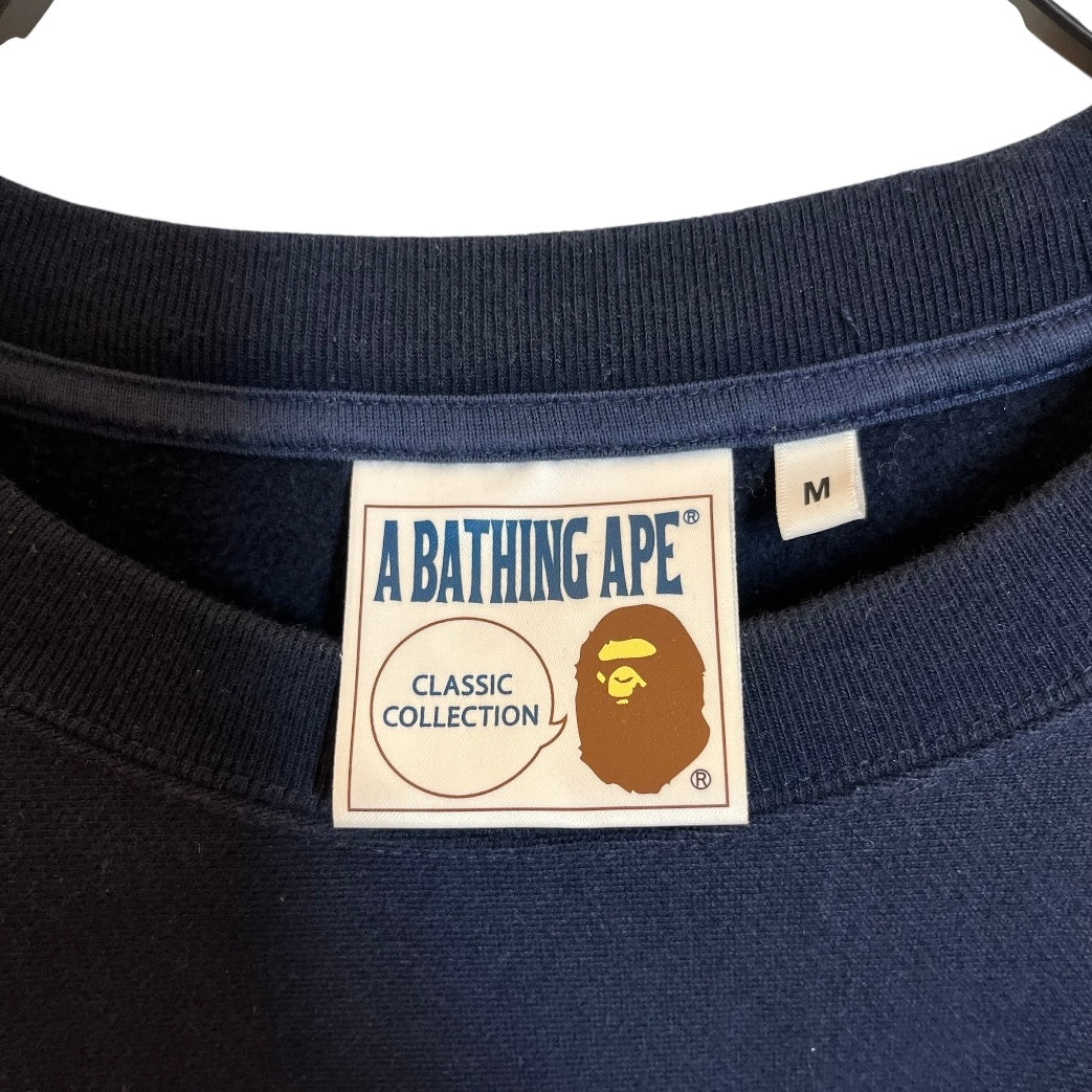 A BATHING APE/Sweatshirt/M/Cotton/NVY/BATHING APE BUSY WORKS