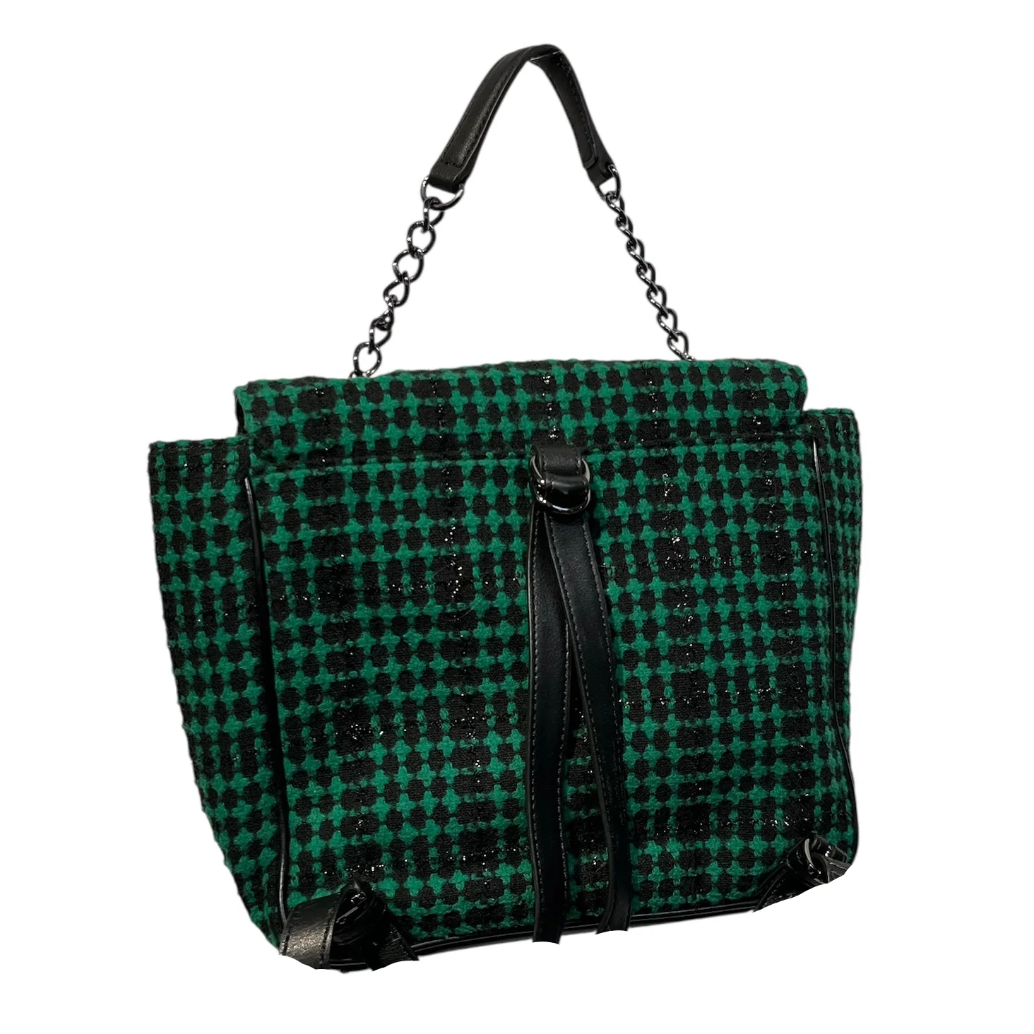 Vivienne Westwood/ANGLOMANIA/Hand Bag/mssnger Tweed w/ pins on flap
