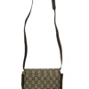 GUCCI/Cross Body Bag/Monogram/Leather/BRW/VINTAGE GG PLUS