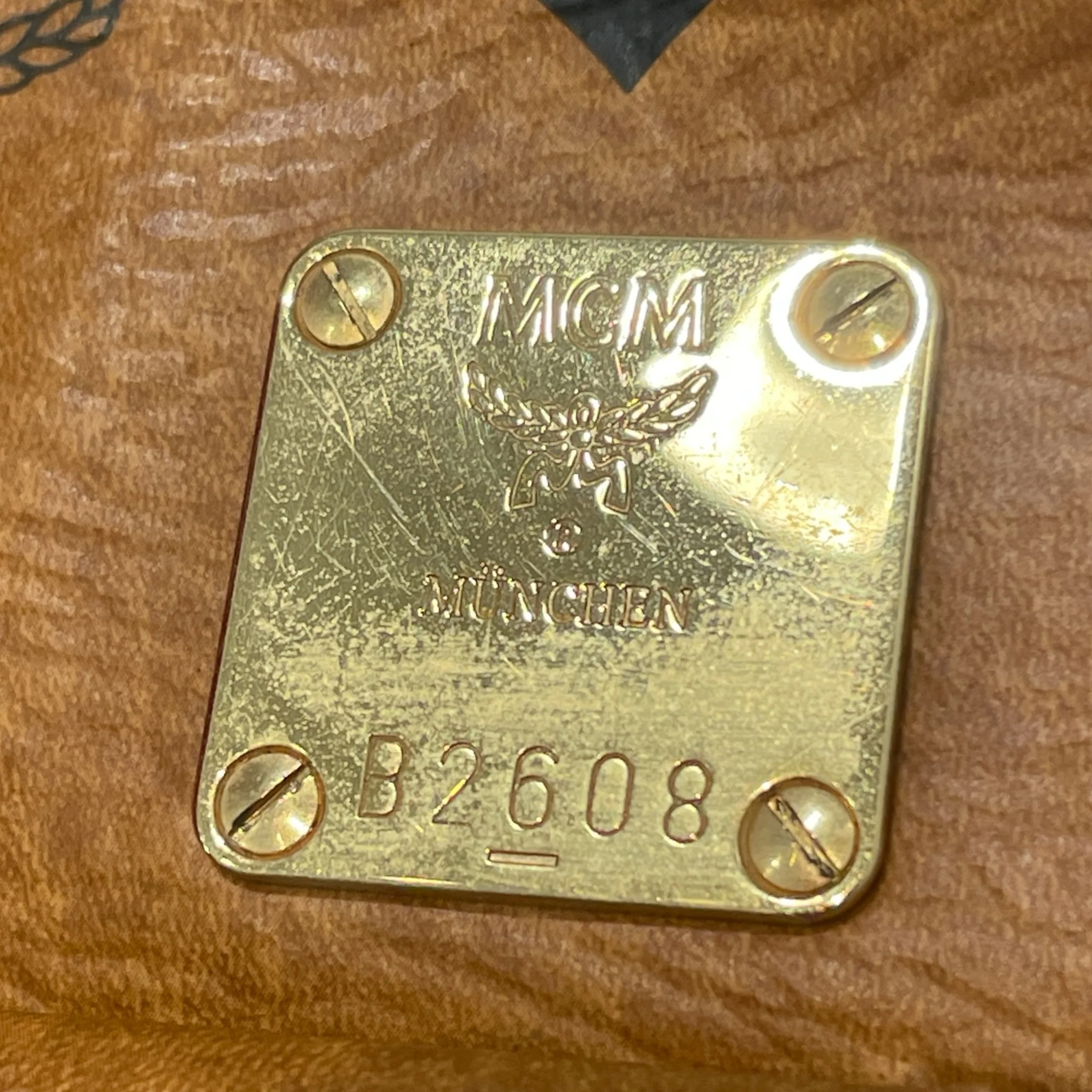 MCM/Hand Bag/Monogram/Leather/CML/Visetos Boston Satchel
